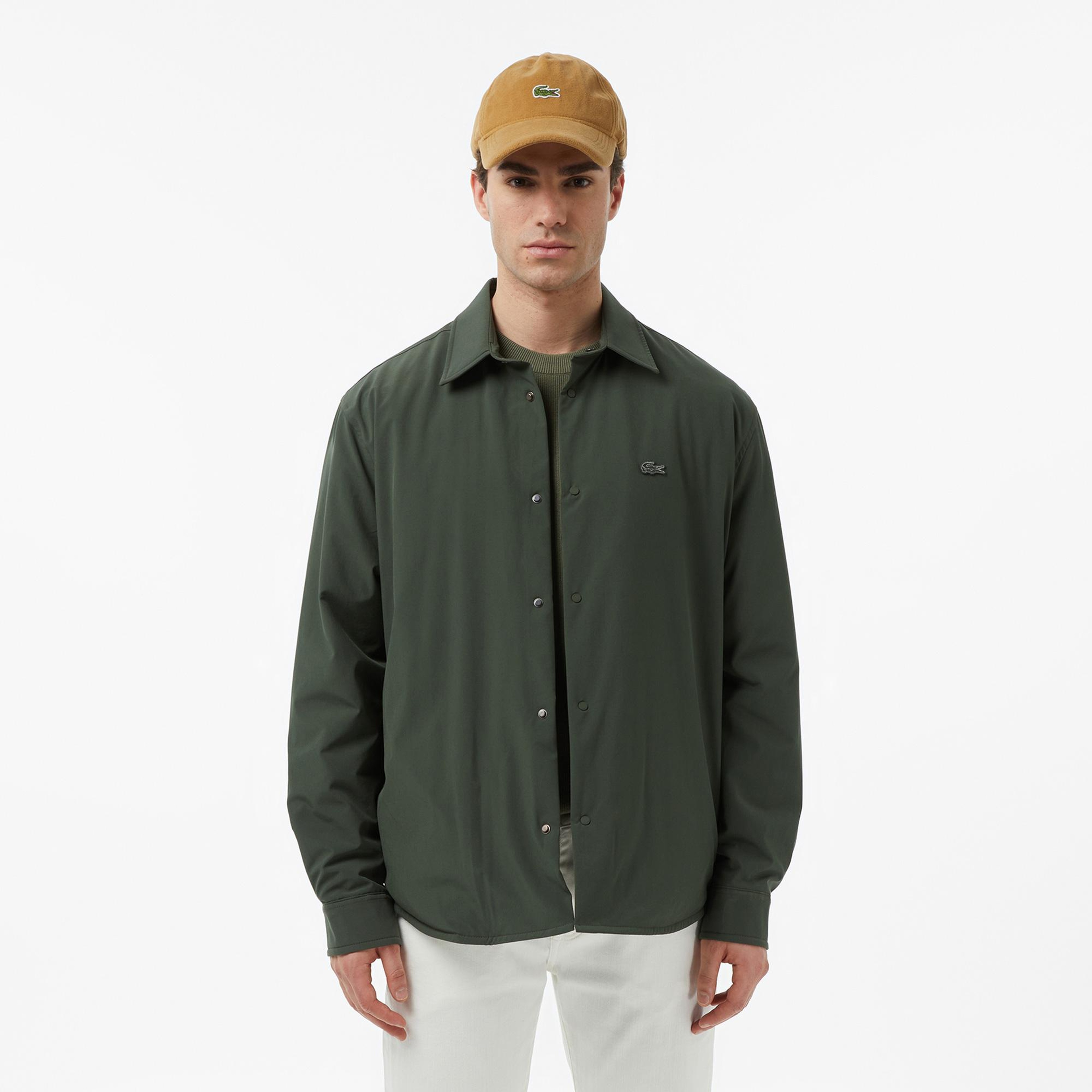 Lacoste Erkek Oversize Fit Haki Gömlek