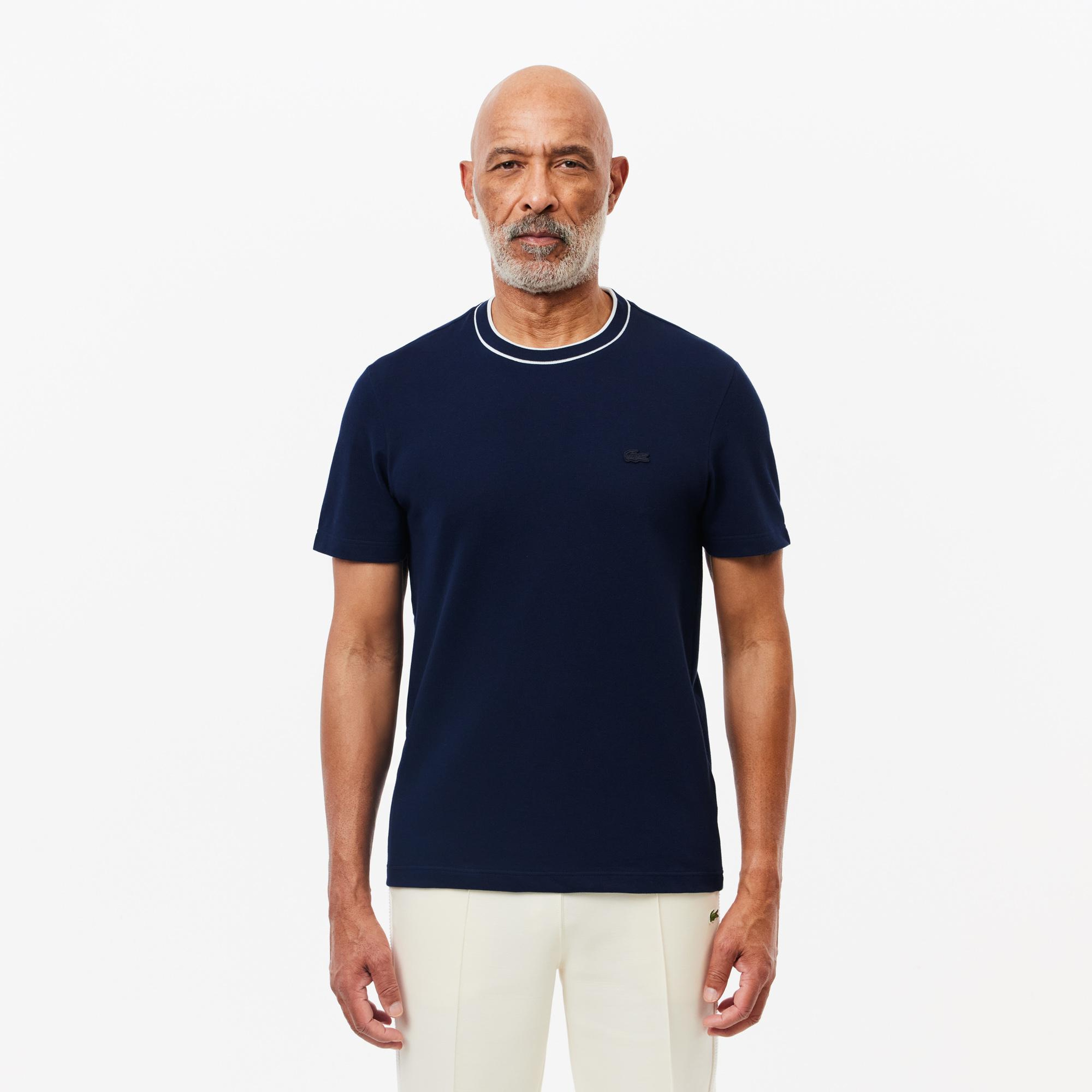 Lacoste Erkek Regular Fit Bisiklet Yaka Lacivert T-Shirt