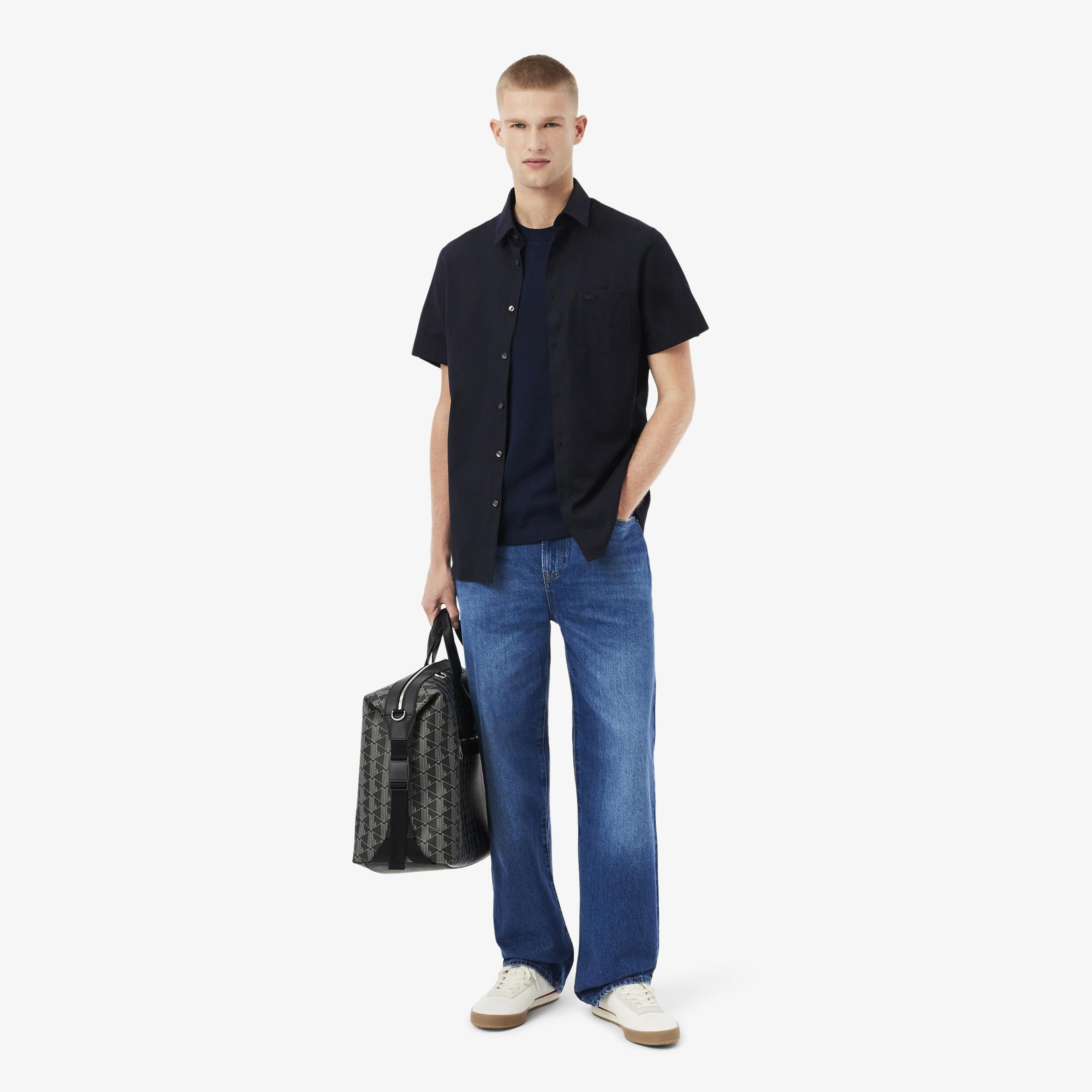 Lacoste Erkek Classic Fit Bisiklet Yaka Lacivert T-Shirt