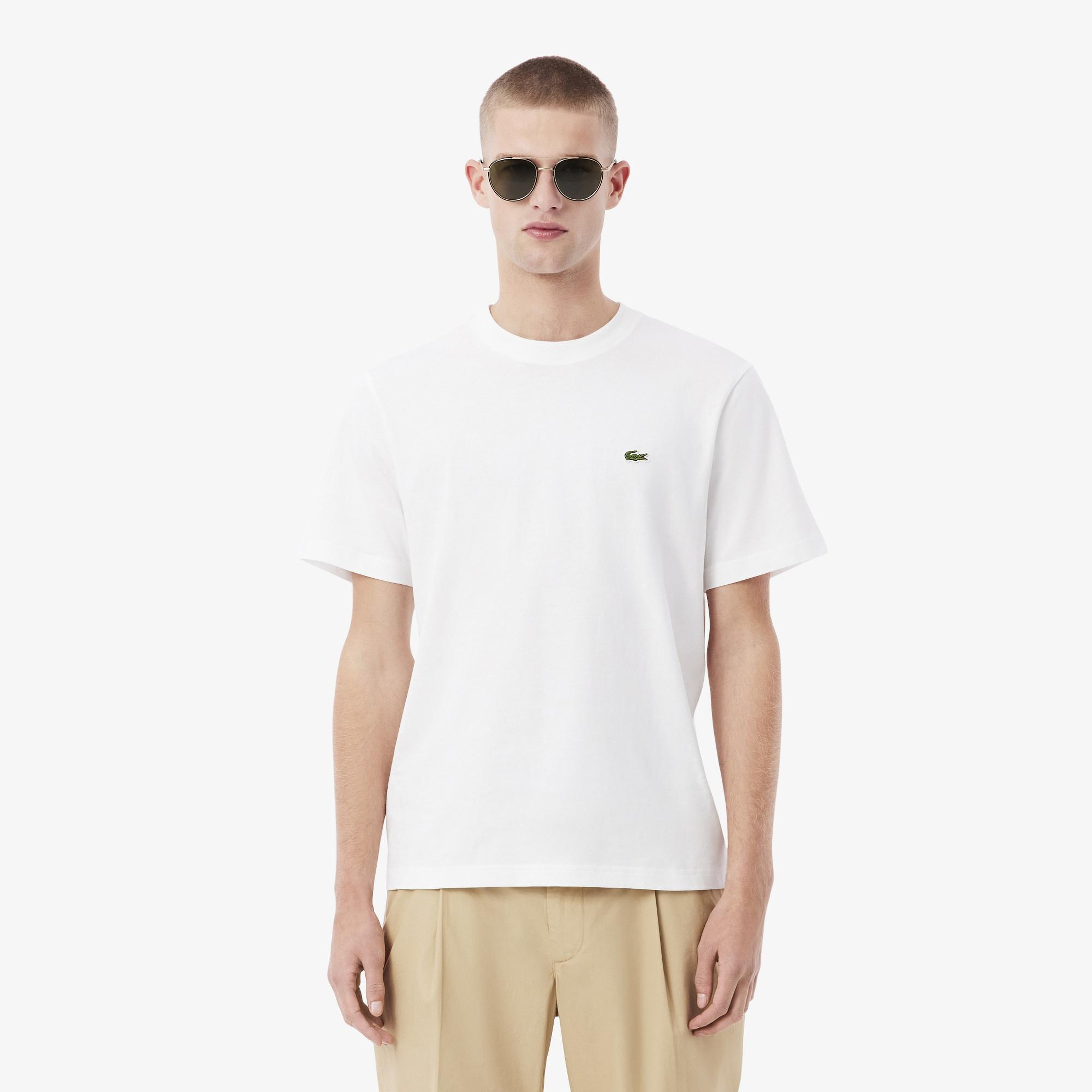 Lacoste Classic Fit Erkek Beyaz T-Shirt