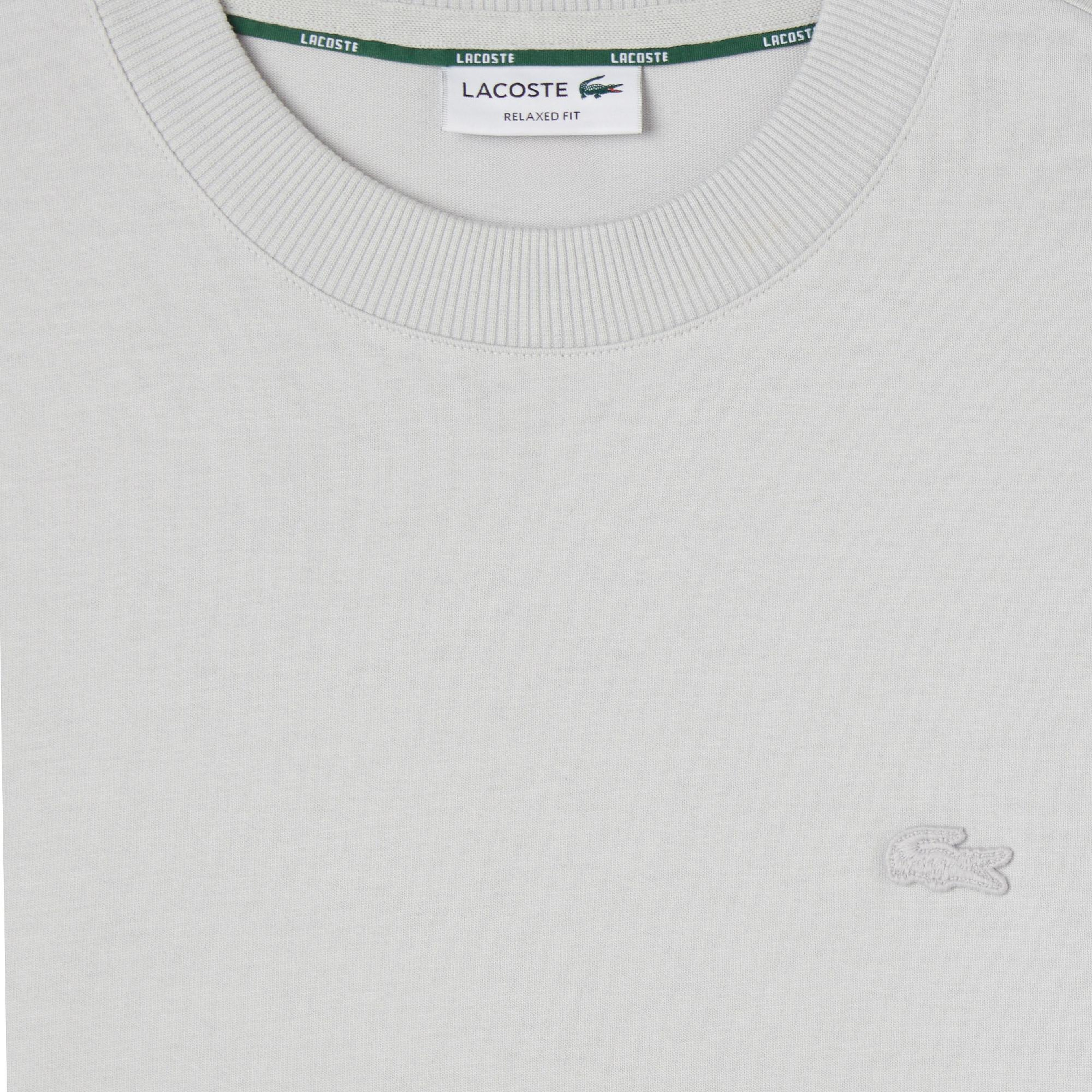 Lacoste Erkek Relaxed Fit Bisiklet Yaka Gri T-Shirt