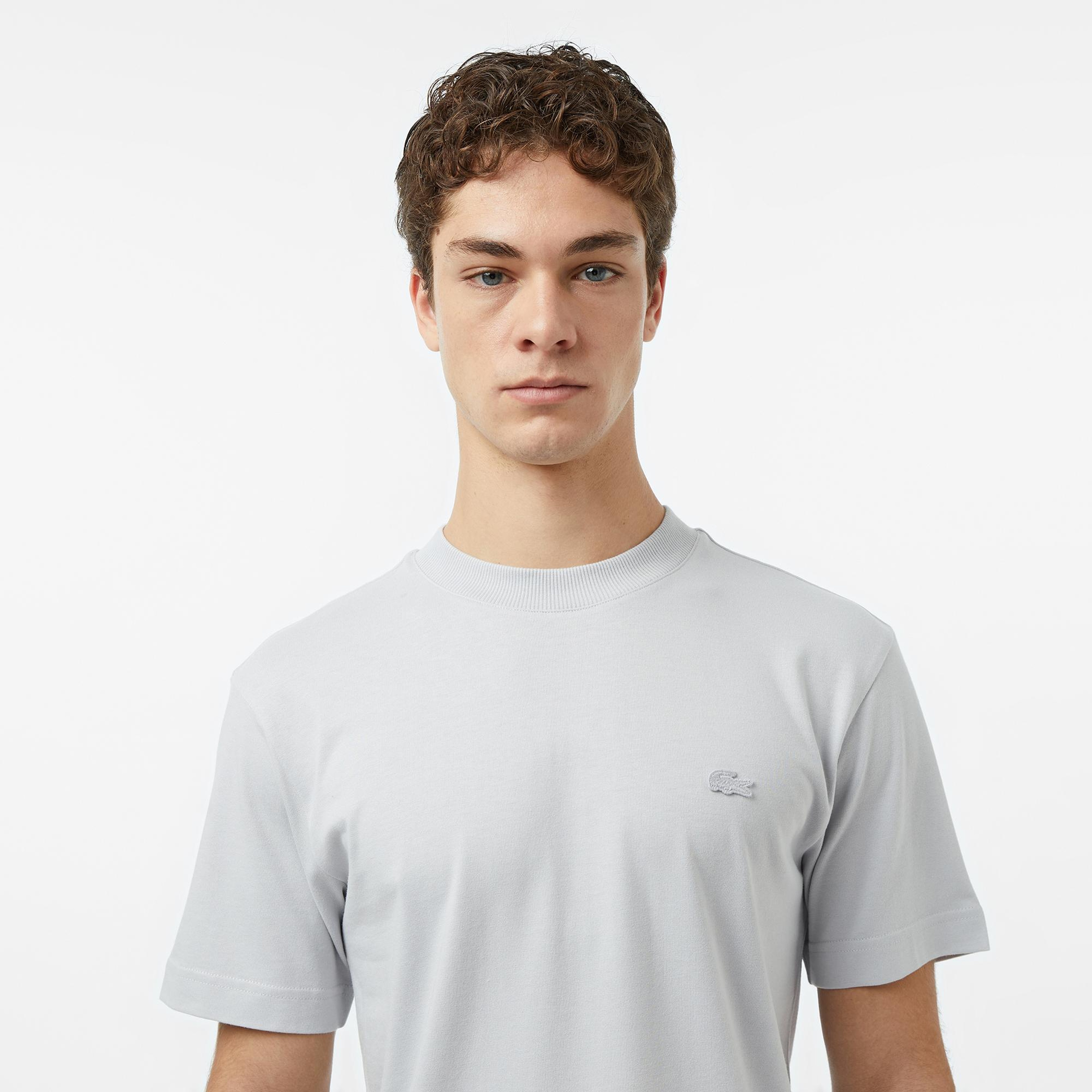 Lacoste Erkek Relaxed Fit Bisiklet Yaka Gri T-Shirt