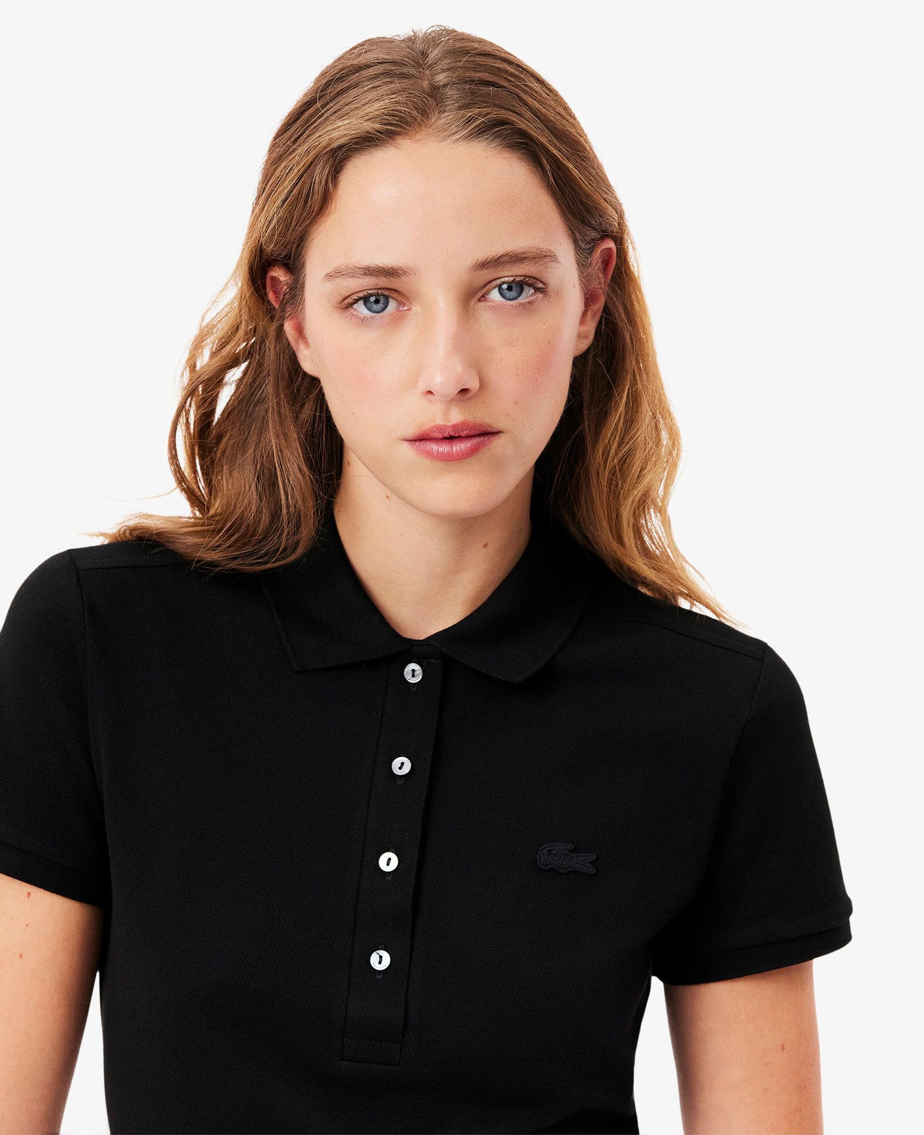 Lacoste L.12.D Kadın Slim Fit Siyah Polo