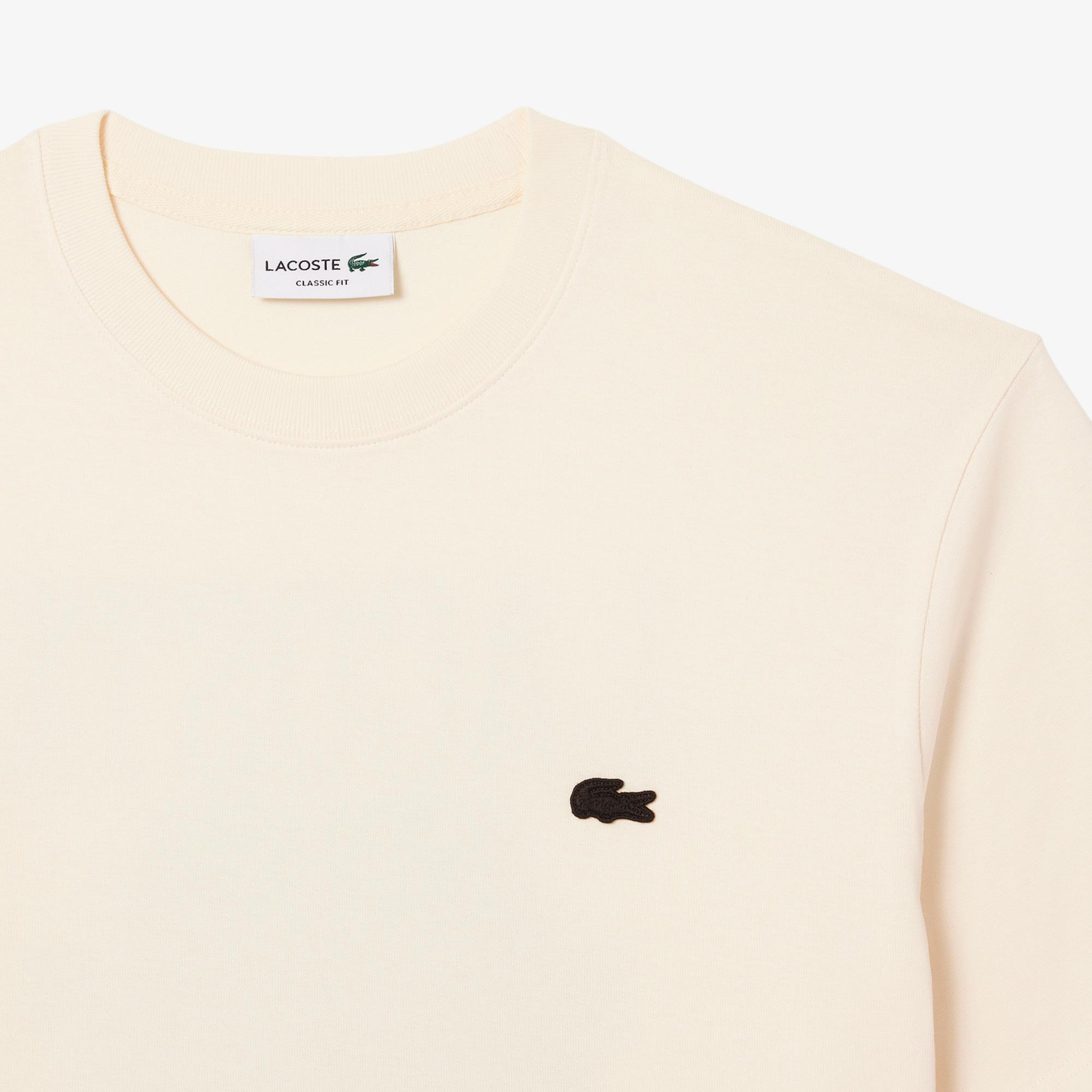 Lacoste Erkek Classic Fit Bisiklet Yaka Sarı T-Shirt