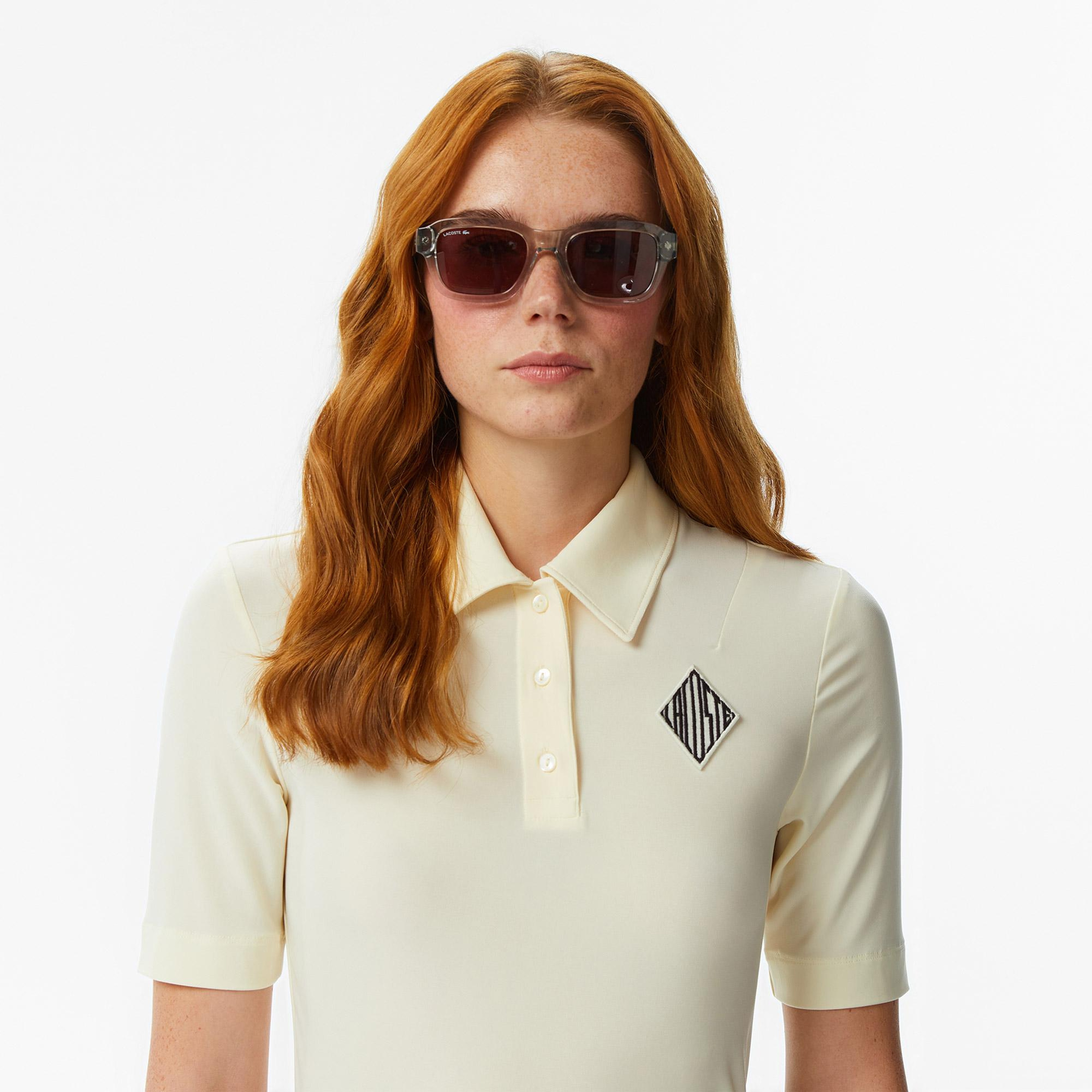 Lacoste Kadın Slim Fit Sarı Polo