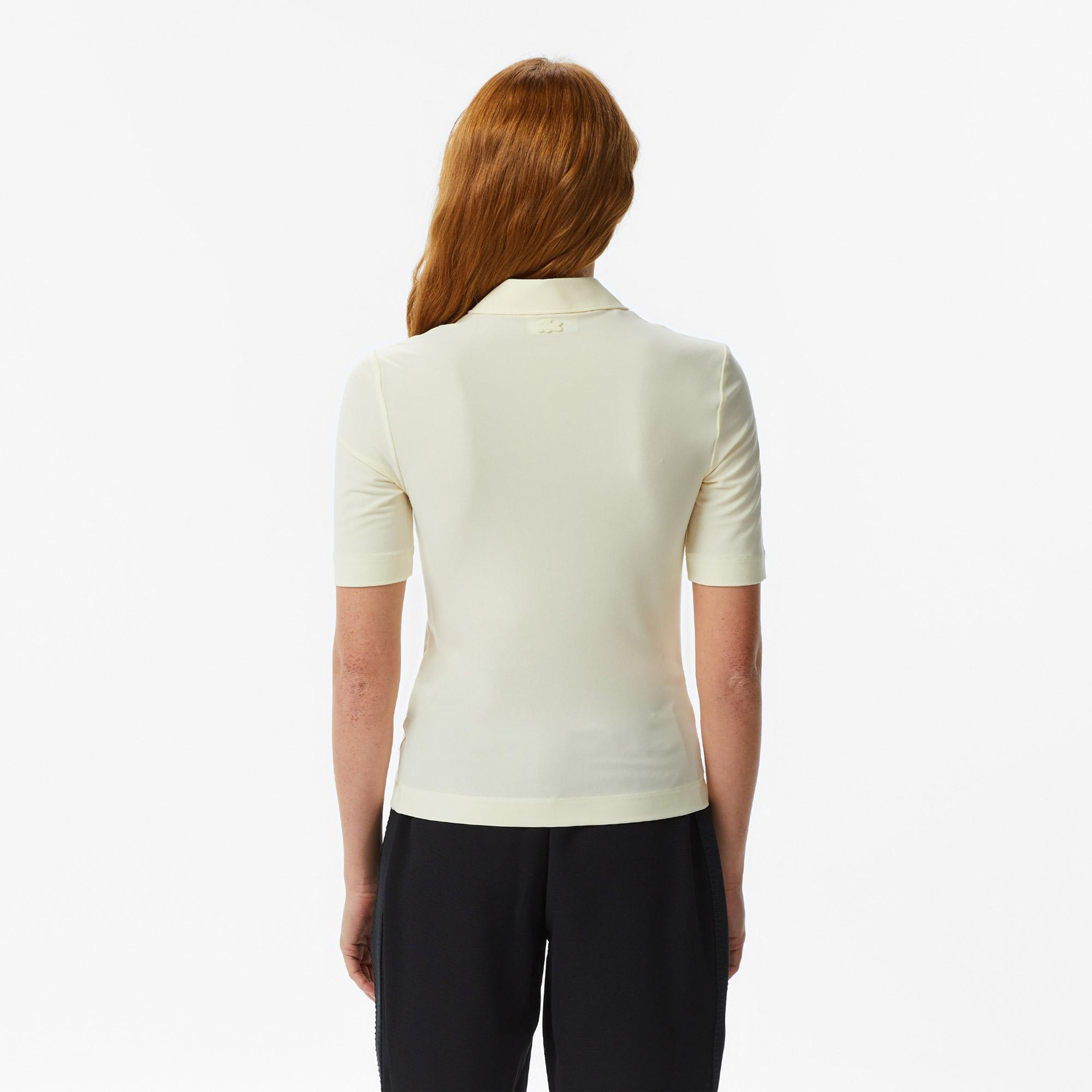 Lacoste Kadın Slim Fit Sarı Polo