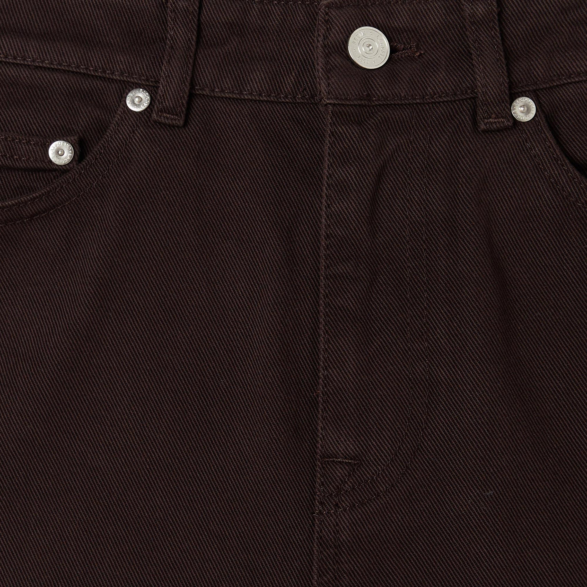 Lacoste Erkek Straight Fit Koyu Kahverengi Jean Pantolon