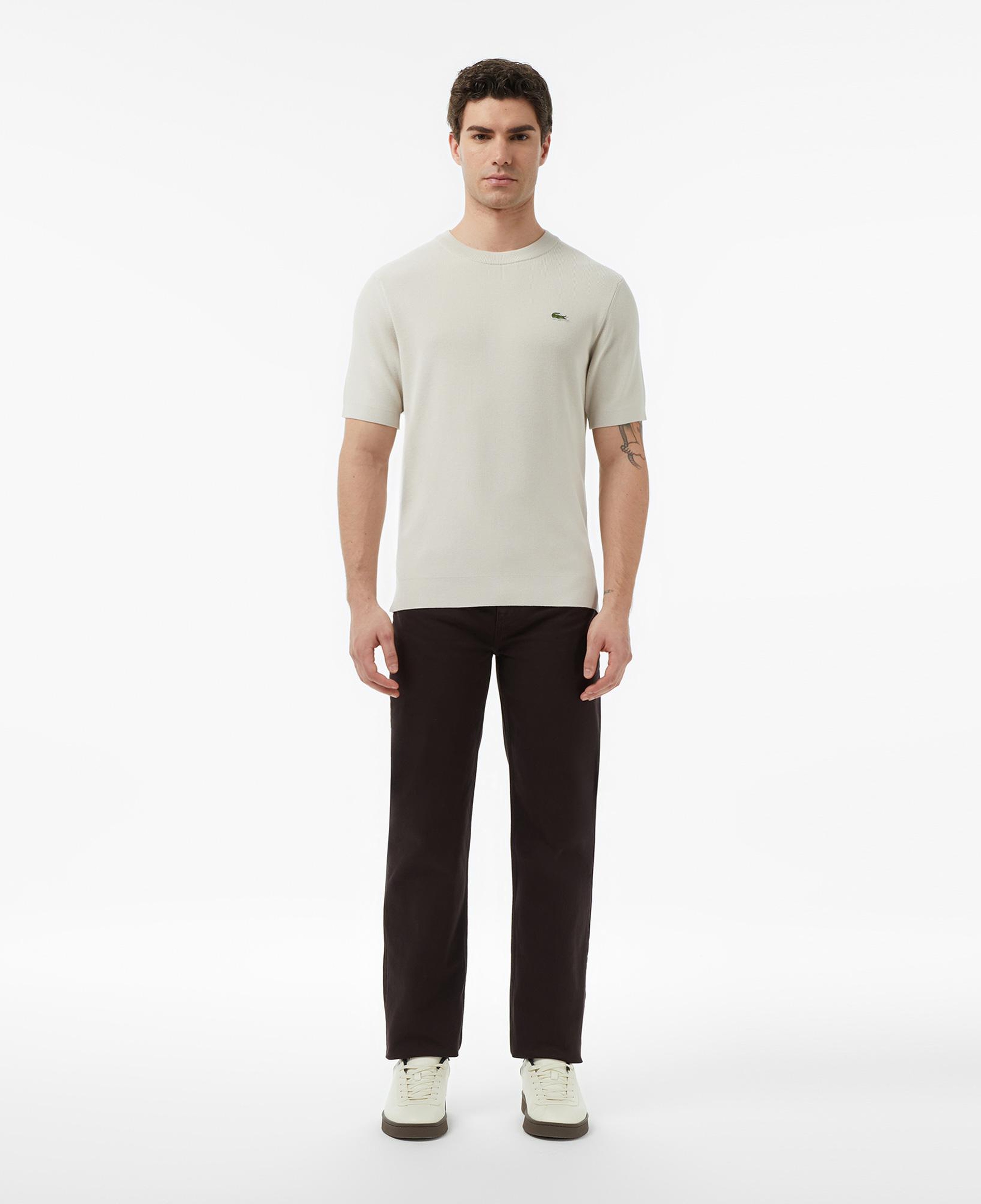 Lacoste Erkek Straight Fit Koyu Kahverengi Jean Pantolon