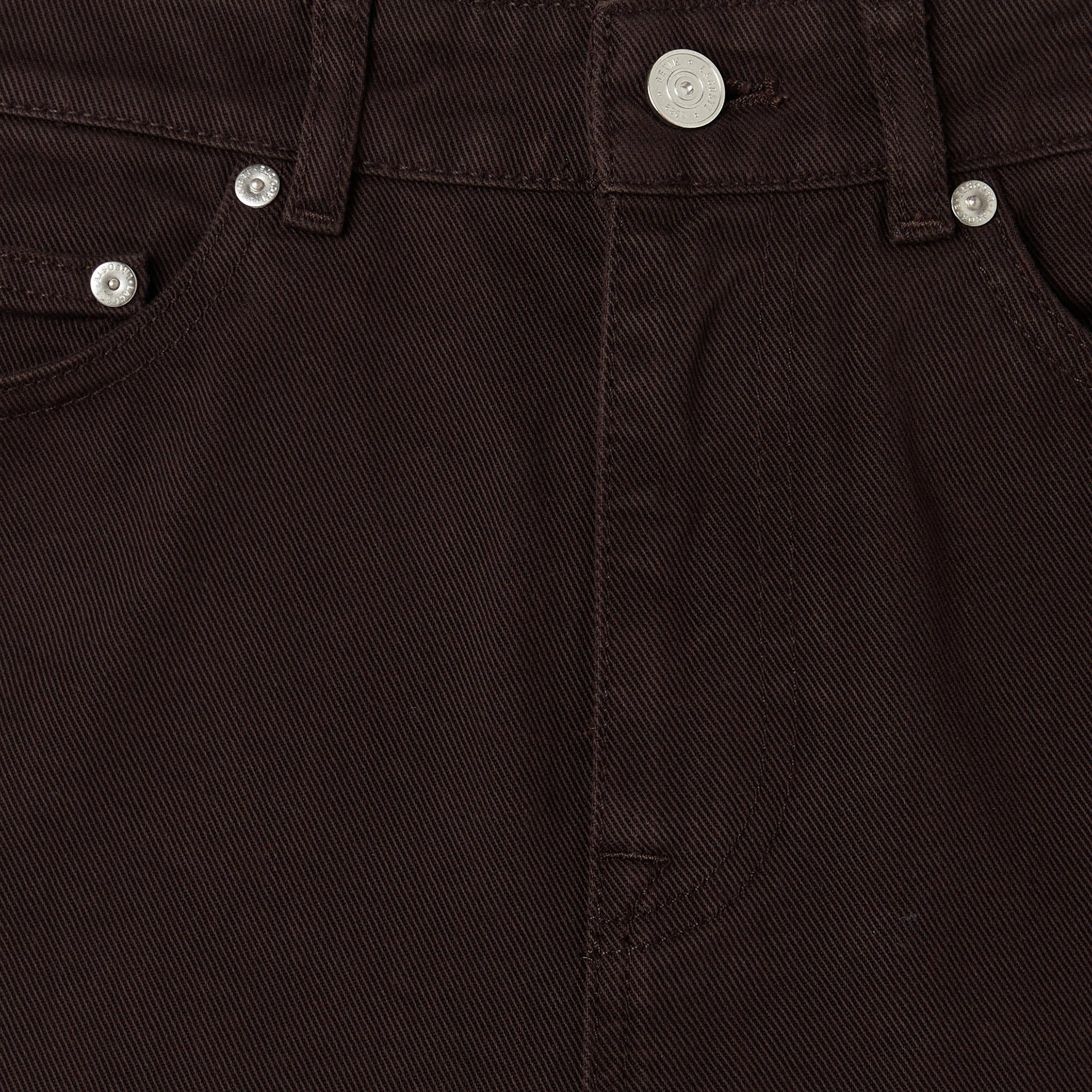 Lacoste Erkek Straight Fit Koyu Kahverengi Jean Pantolon