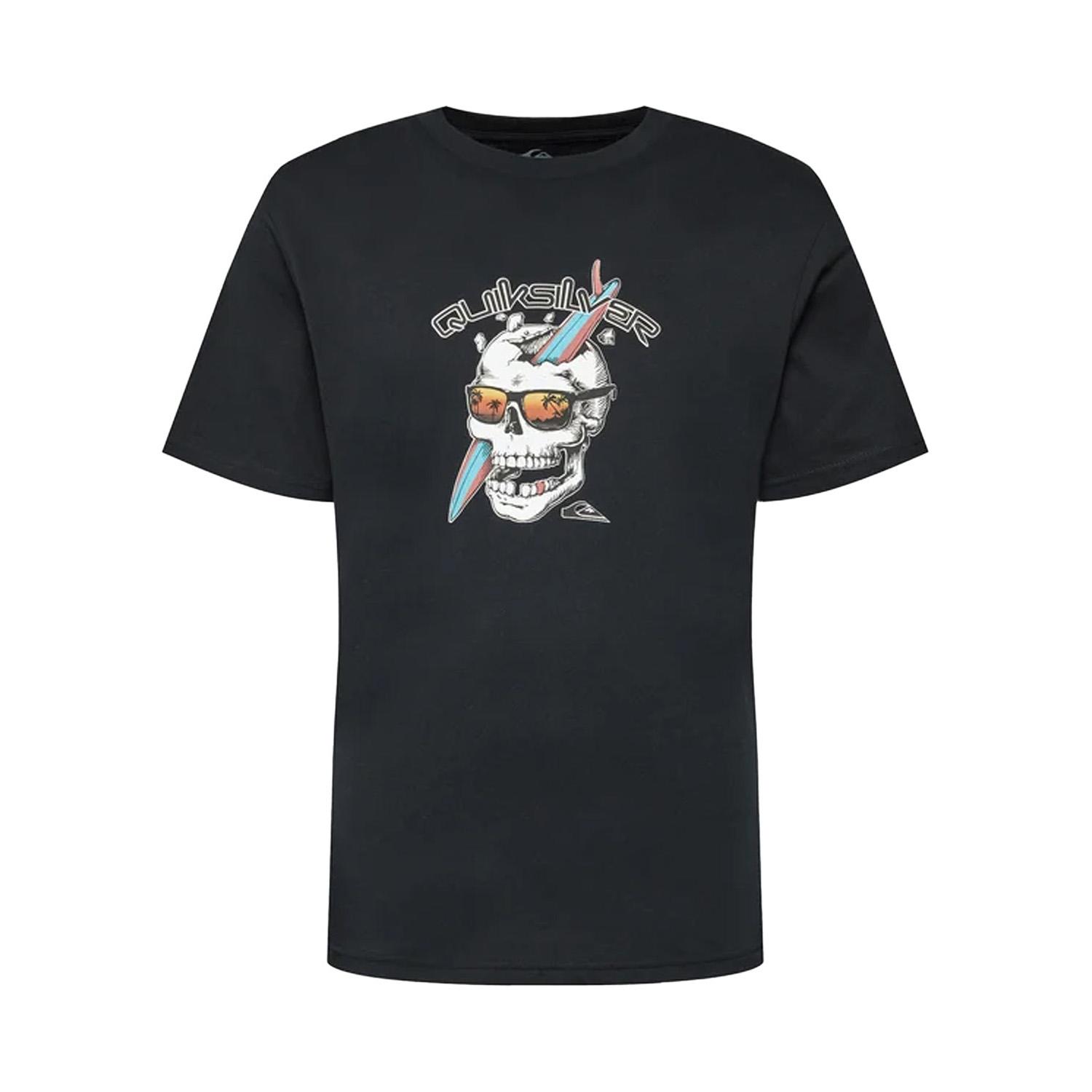 Quiksilver One Last Surf Erkek Siyah Tişört