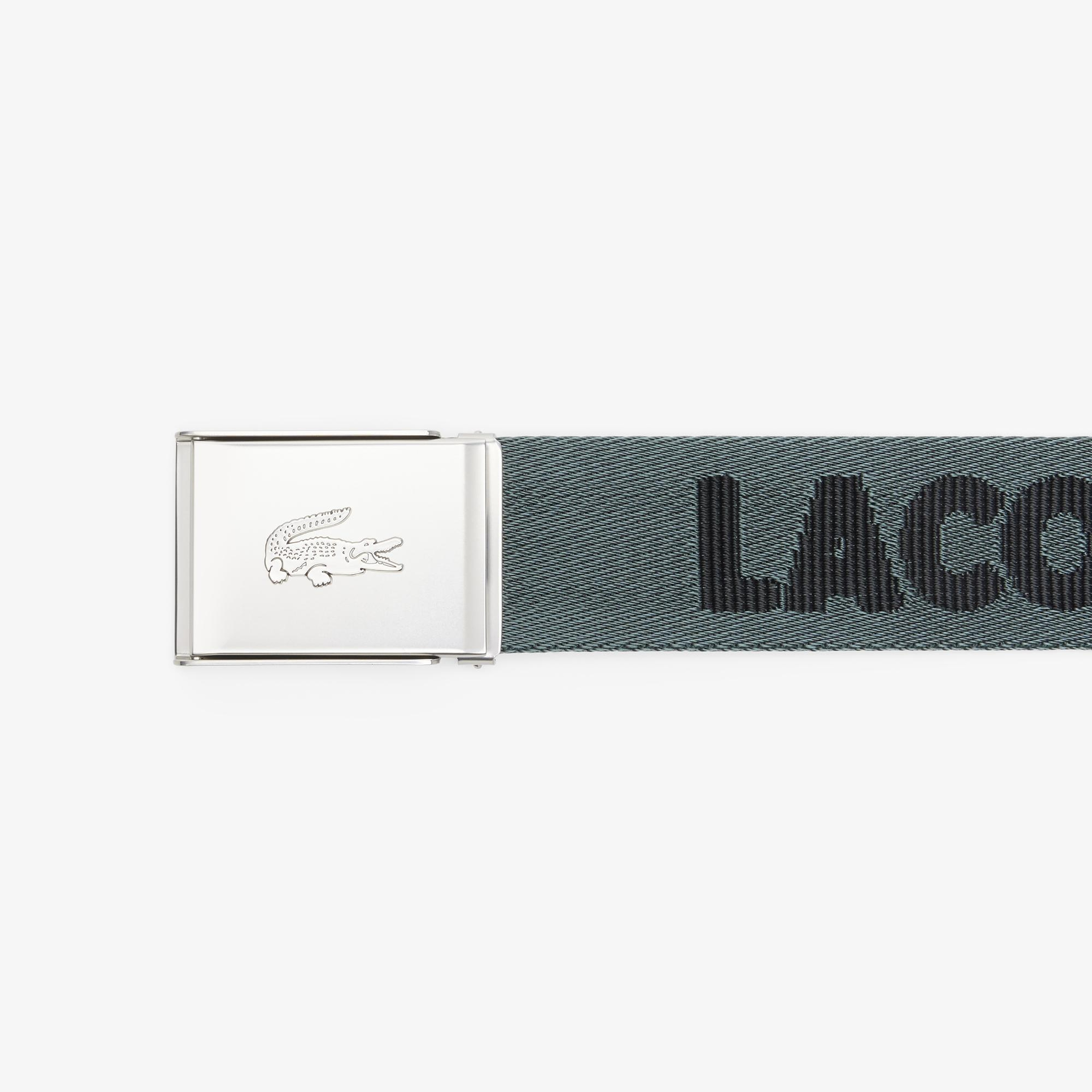 Lacoste Casual Erkek Baskılı Koyu Yeşil Kemer