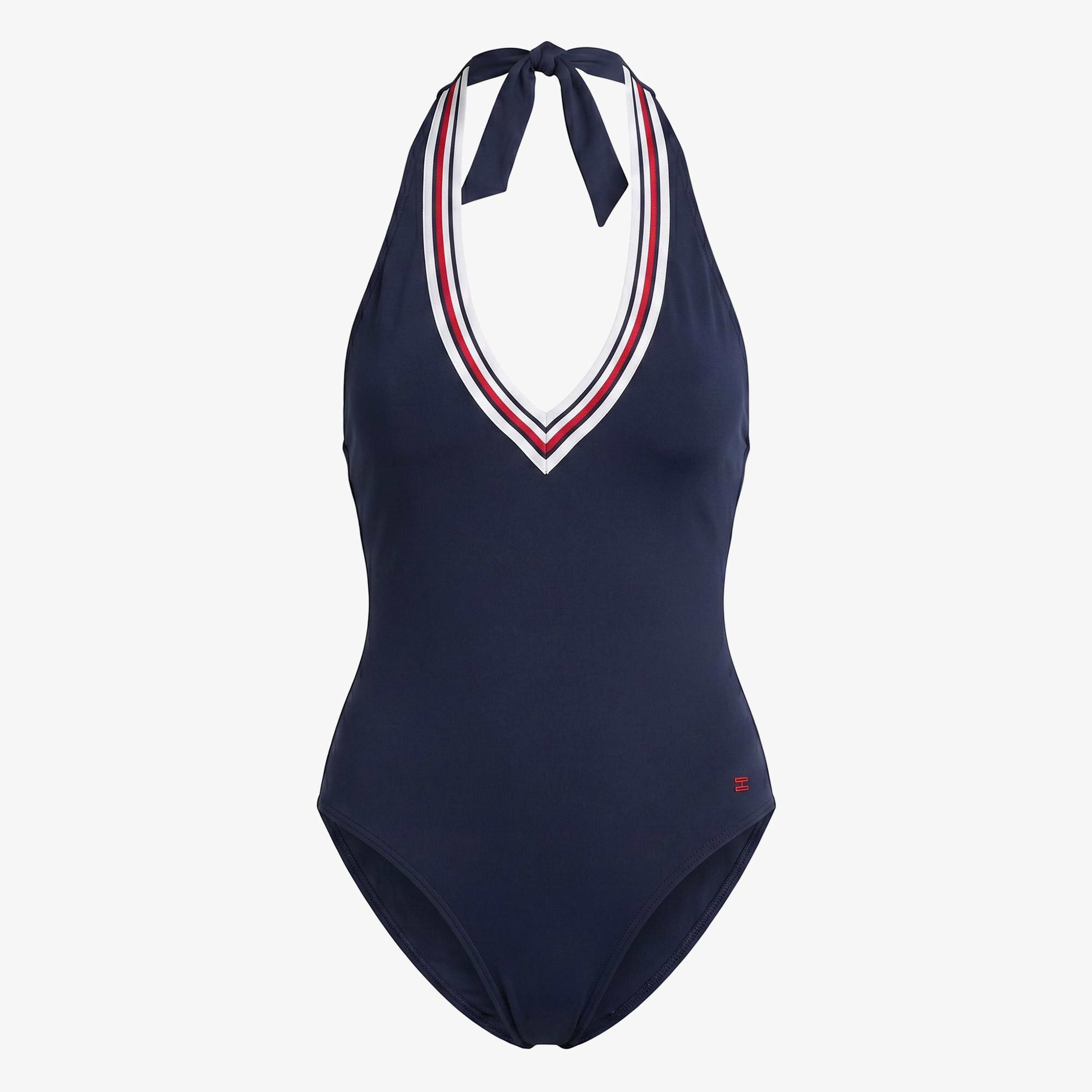 Tommy Hilfiger Global Stripe Kadın Lacivert Mayo