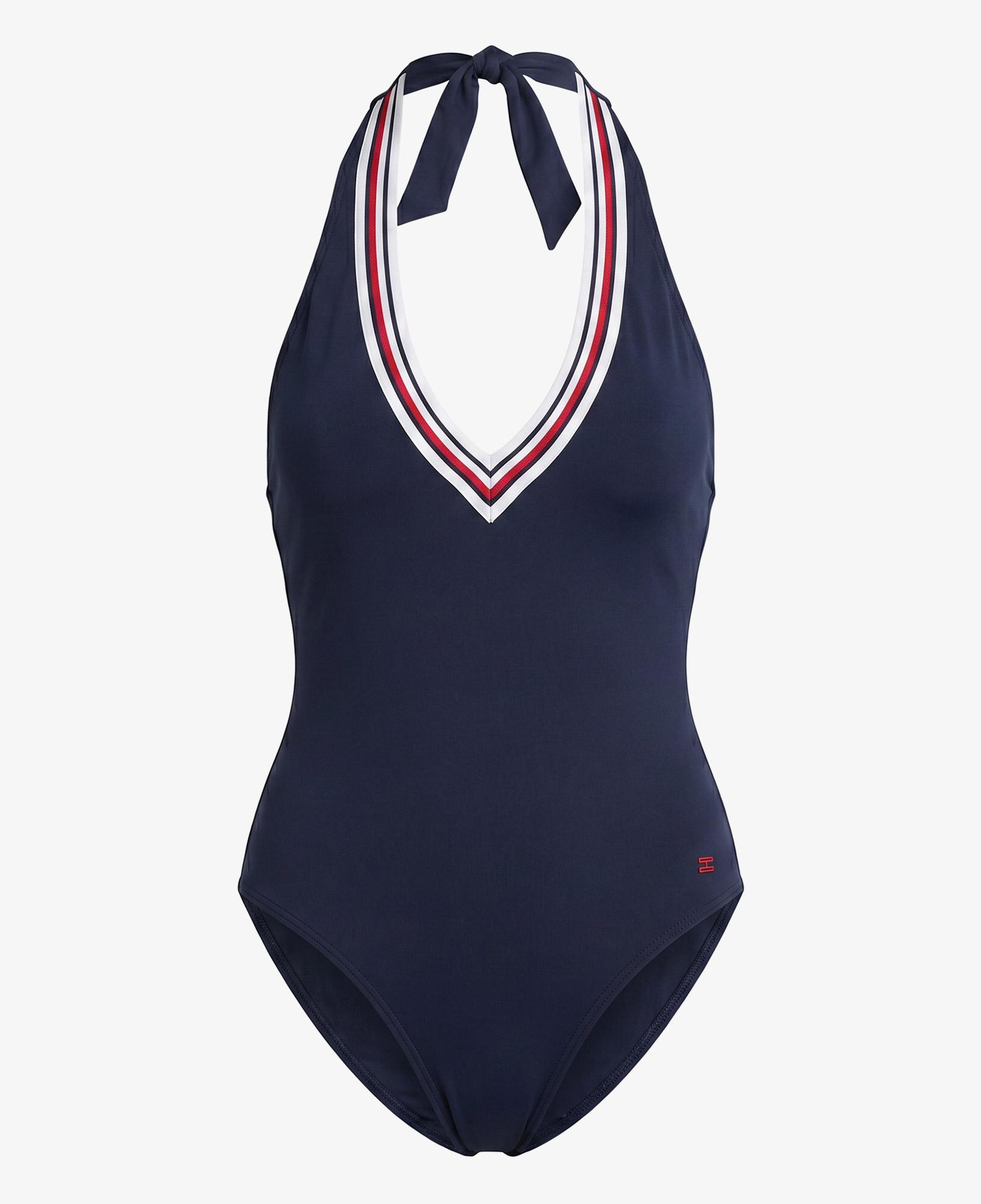 Tommy Hilfiger Global Stripe Kadın Lacivert Mayo