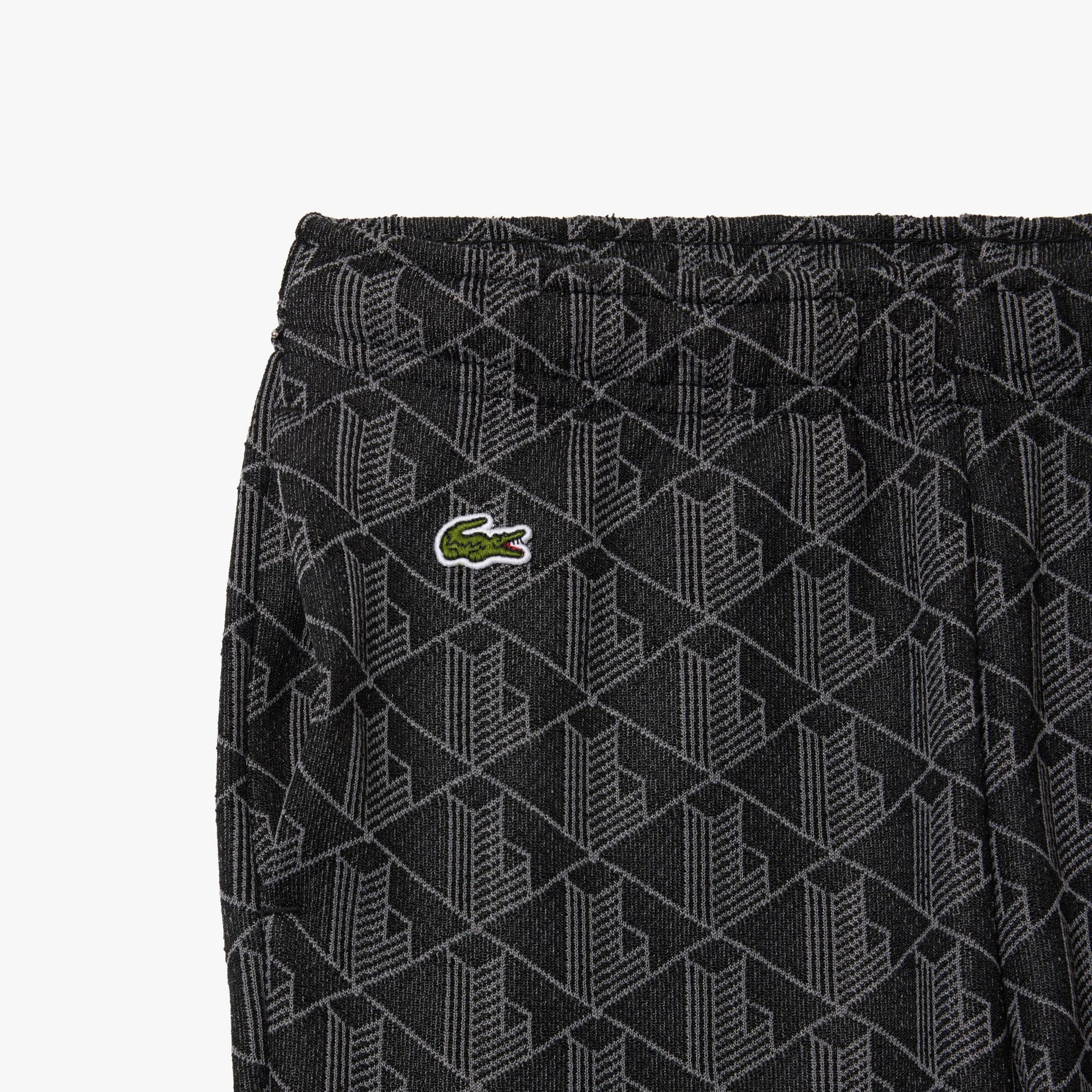 Lacoste Çocuk Monogram Siyah Eşofman Altı