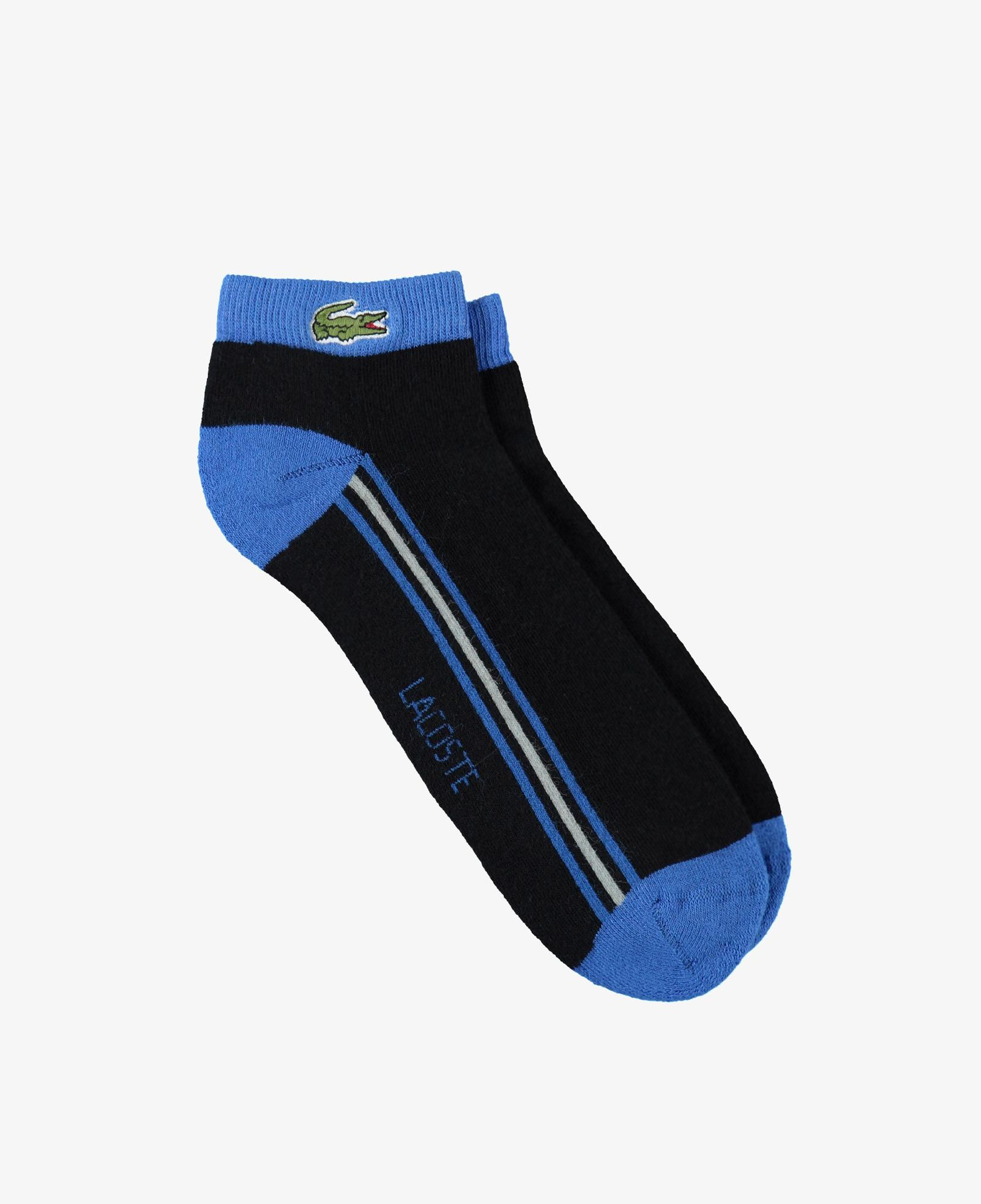 Unisex Çizgili Siyah Çorap