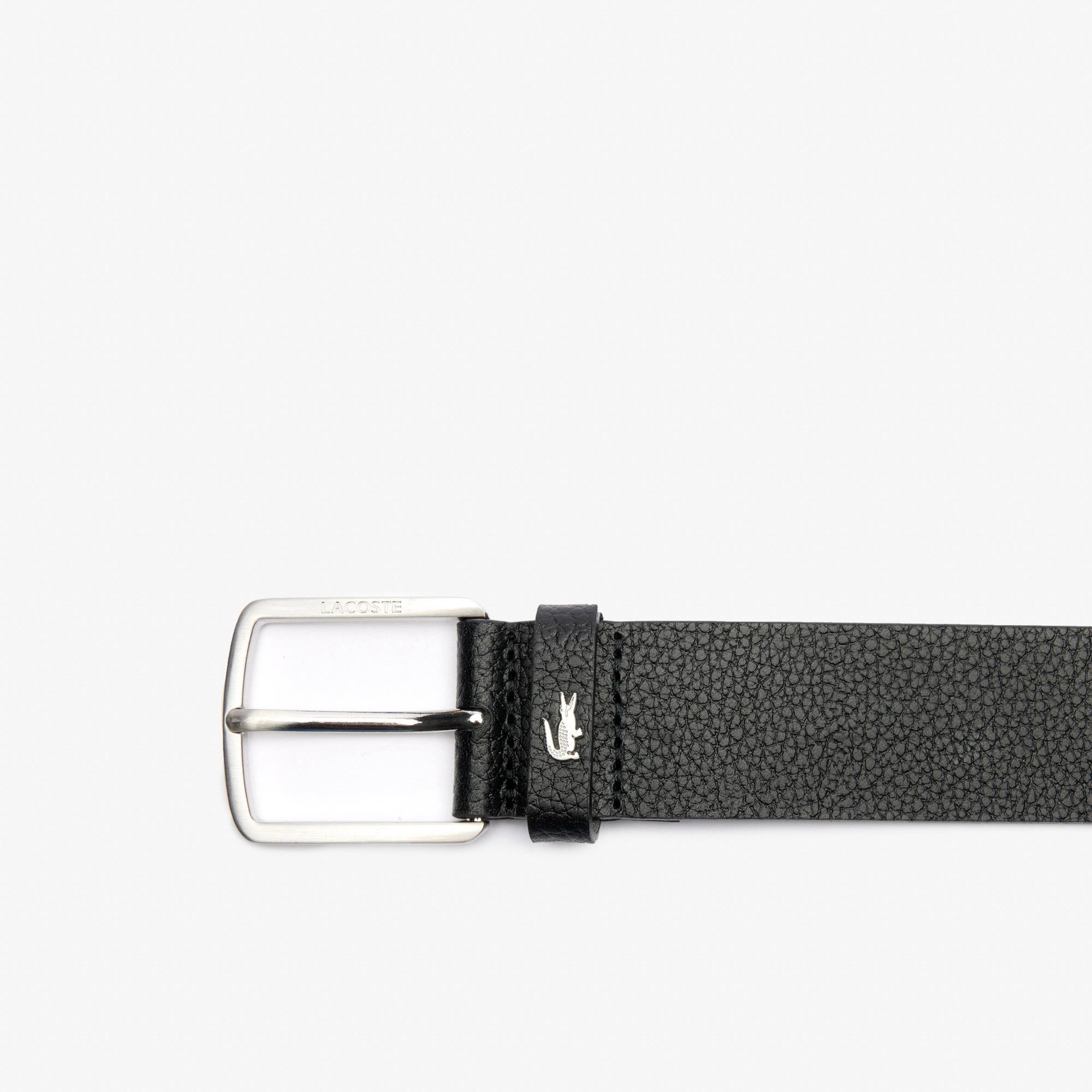 Lacoste Elegance Erkek Deri Siyah Kemer