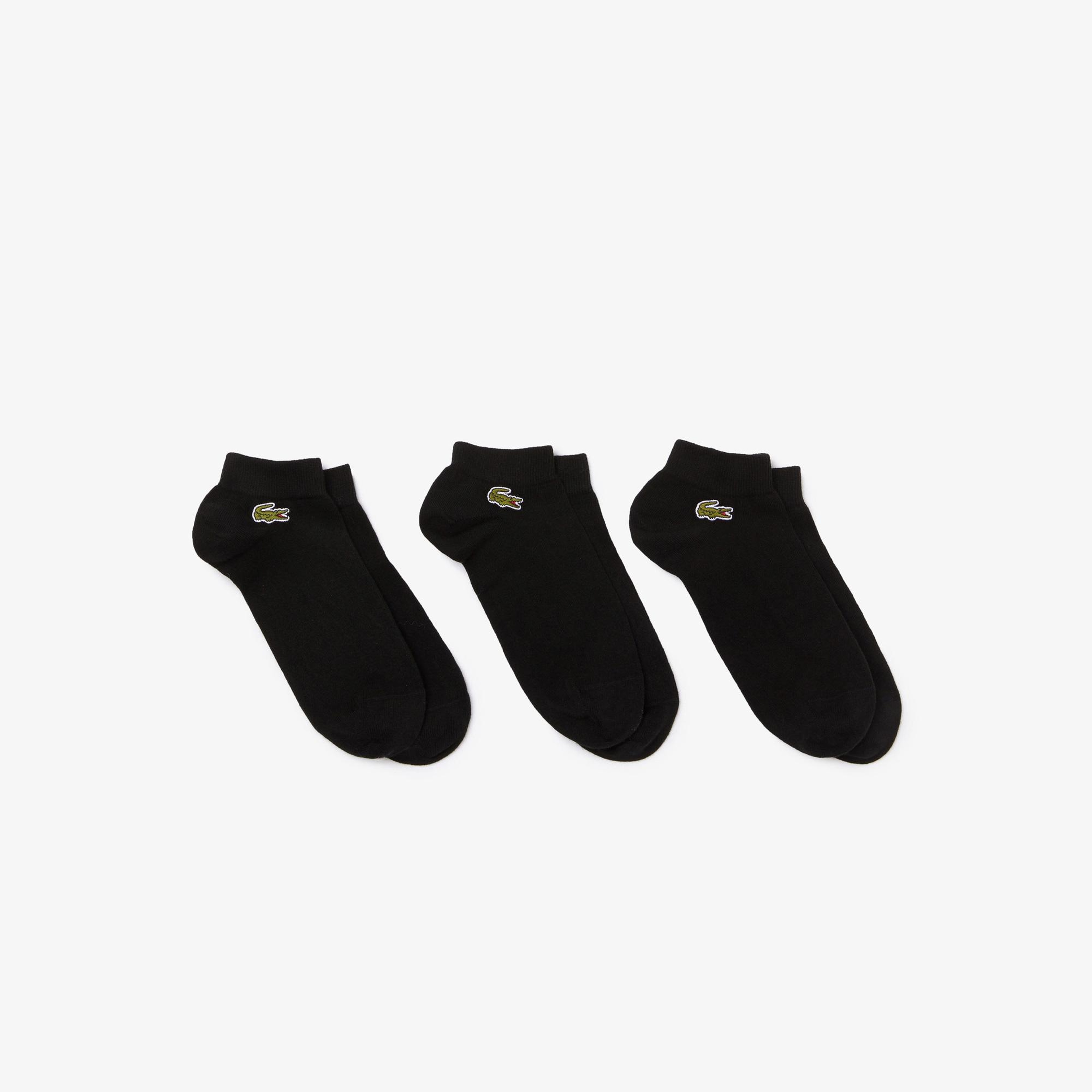Lacoste Unisex 3'lü Siyah Çorap