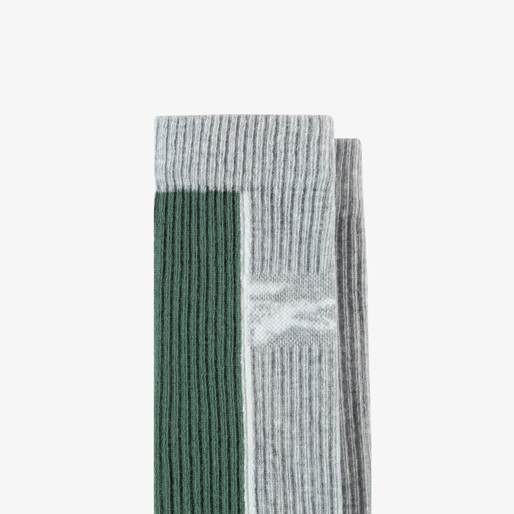 Lacoste Unisex Renk Bloklu Yeşil Çorap