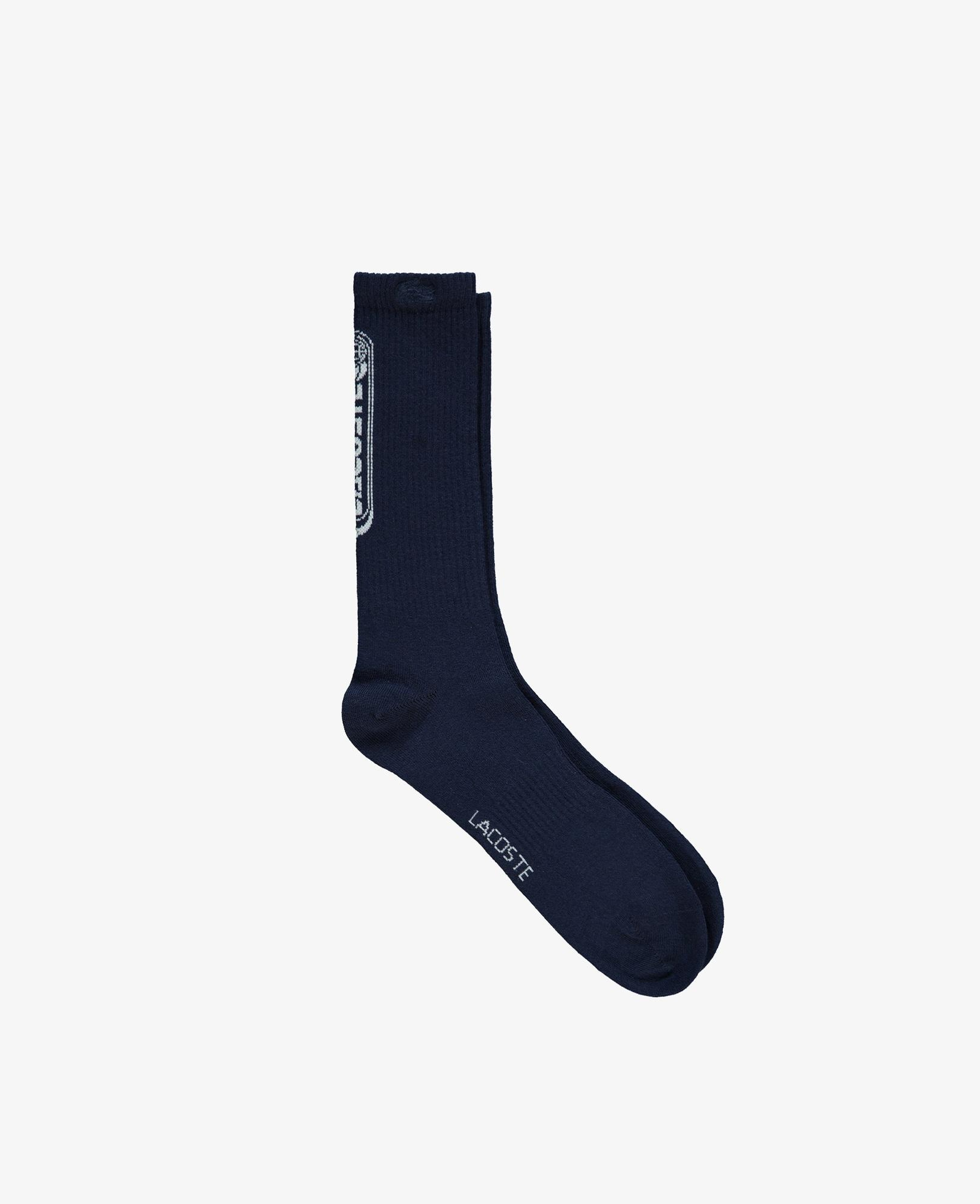 Lacoste Erkek Baskılı Lacivert Çorap