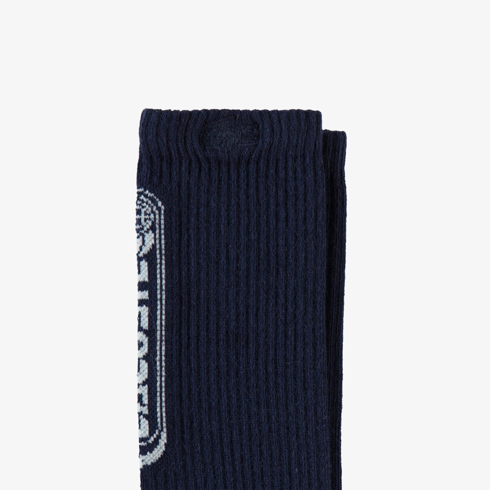 Lacoste Erkek Baskılı Lacivert Çorap