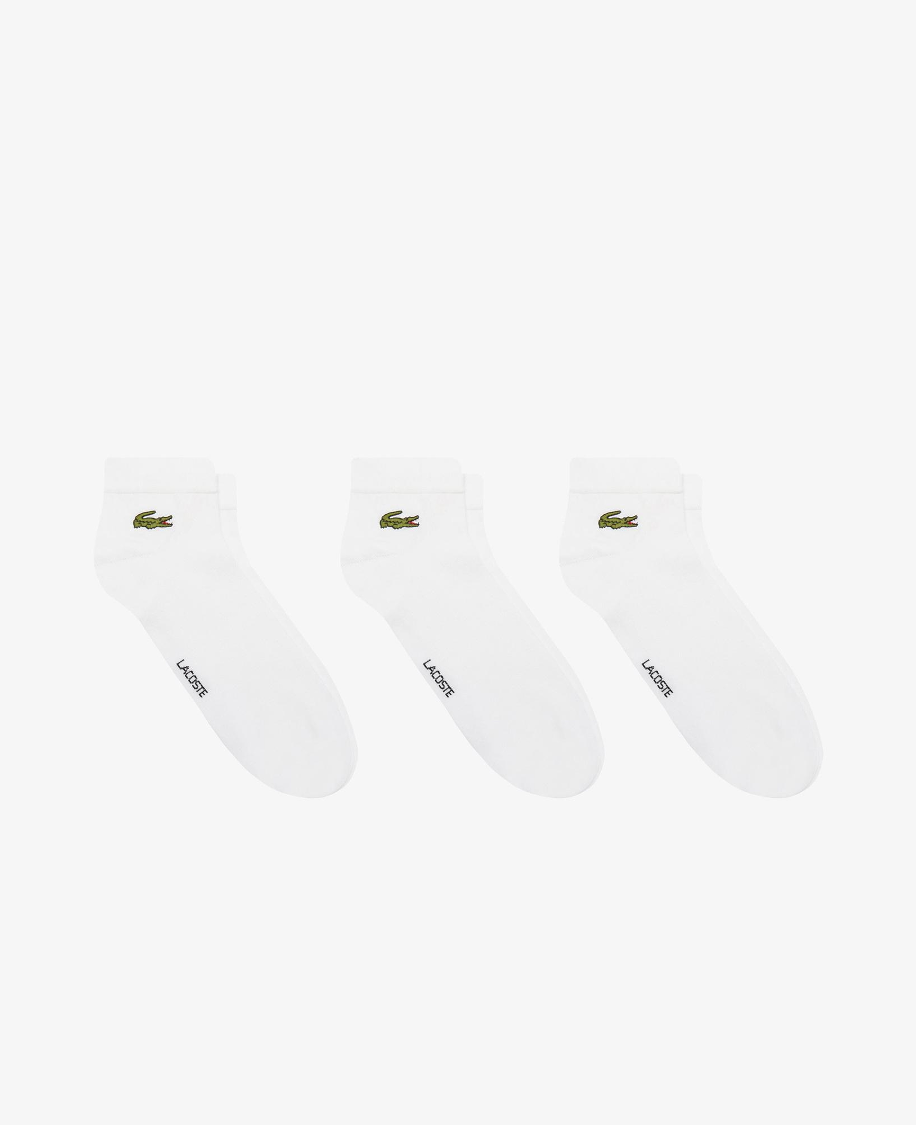 Lacoste Unisex 3'lü Beyaz Çorap