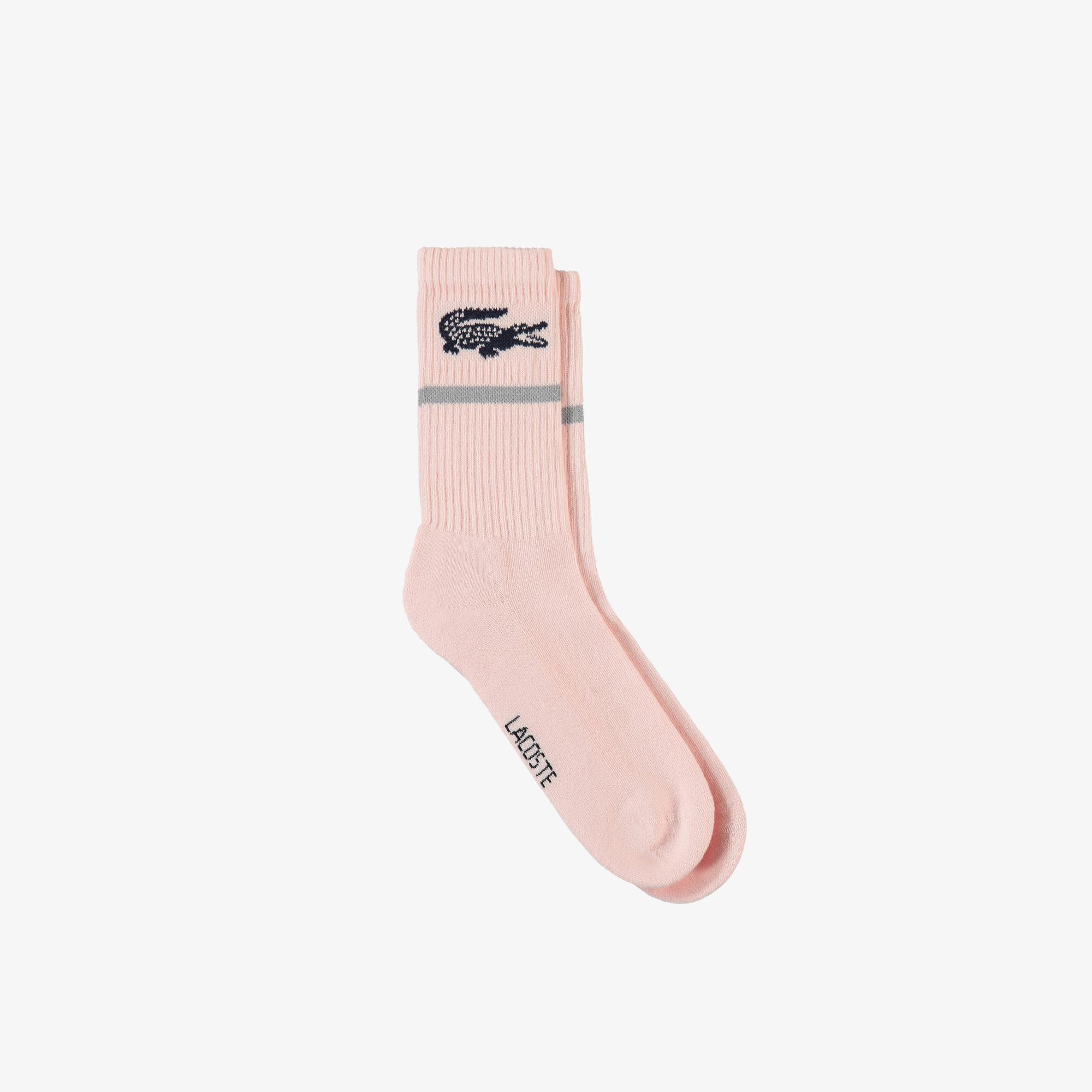 Lacoste Kadın Baskılı Açık Pembe Çorap
