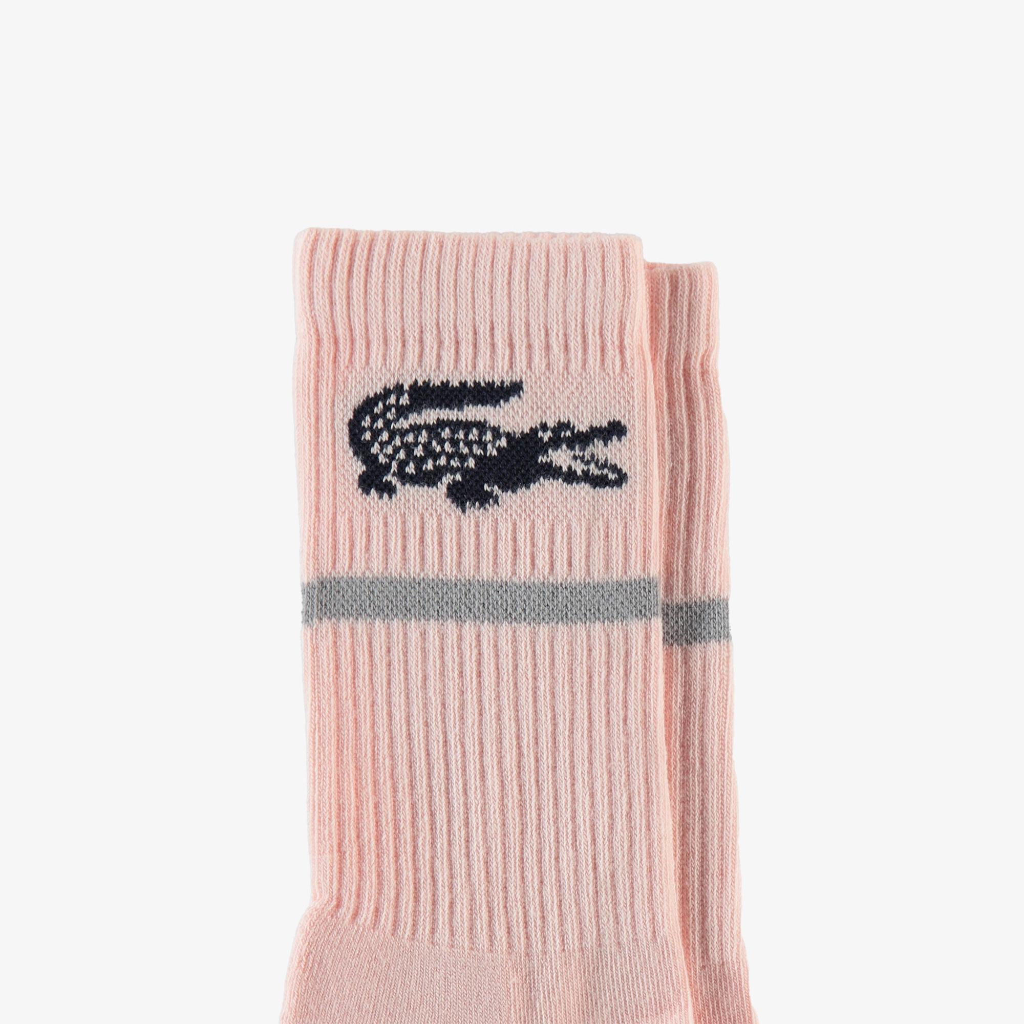 Lacoste Kadın Baskılı Açık Pembe Çorap
