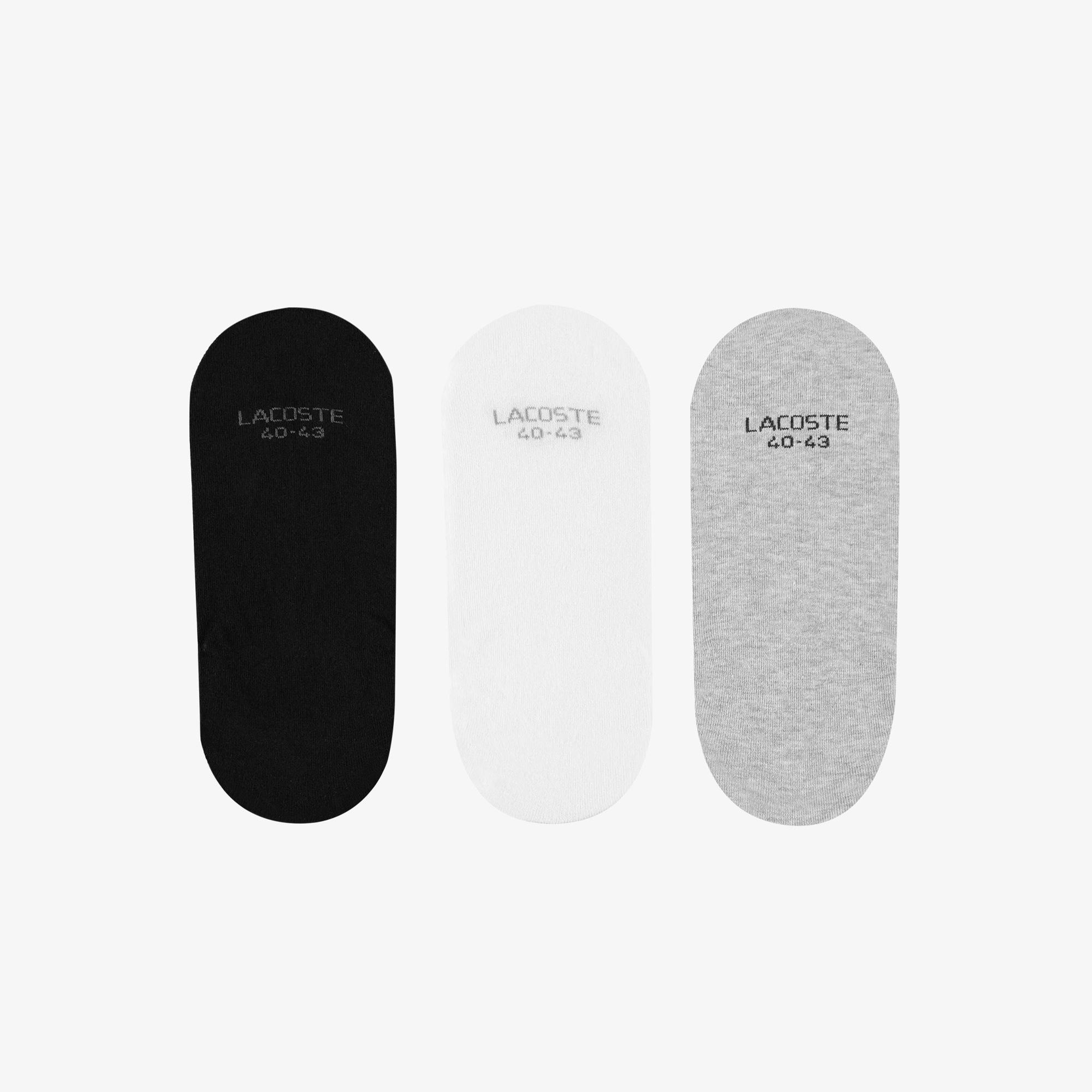 Lacoste Unisex 3'lü Gri Çorap