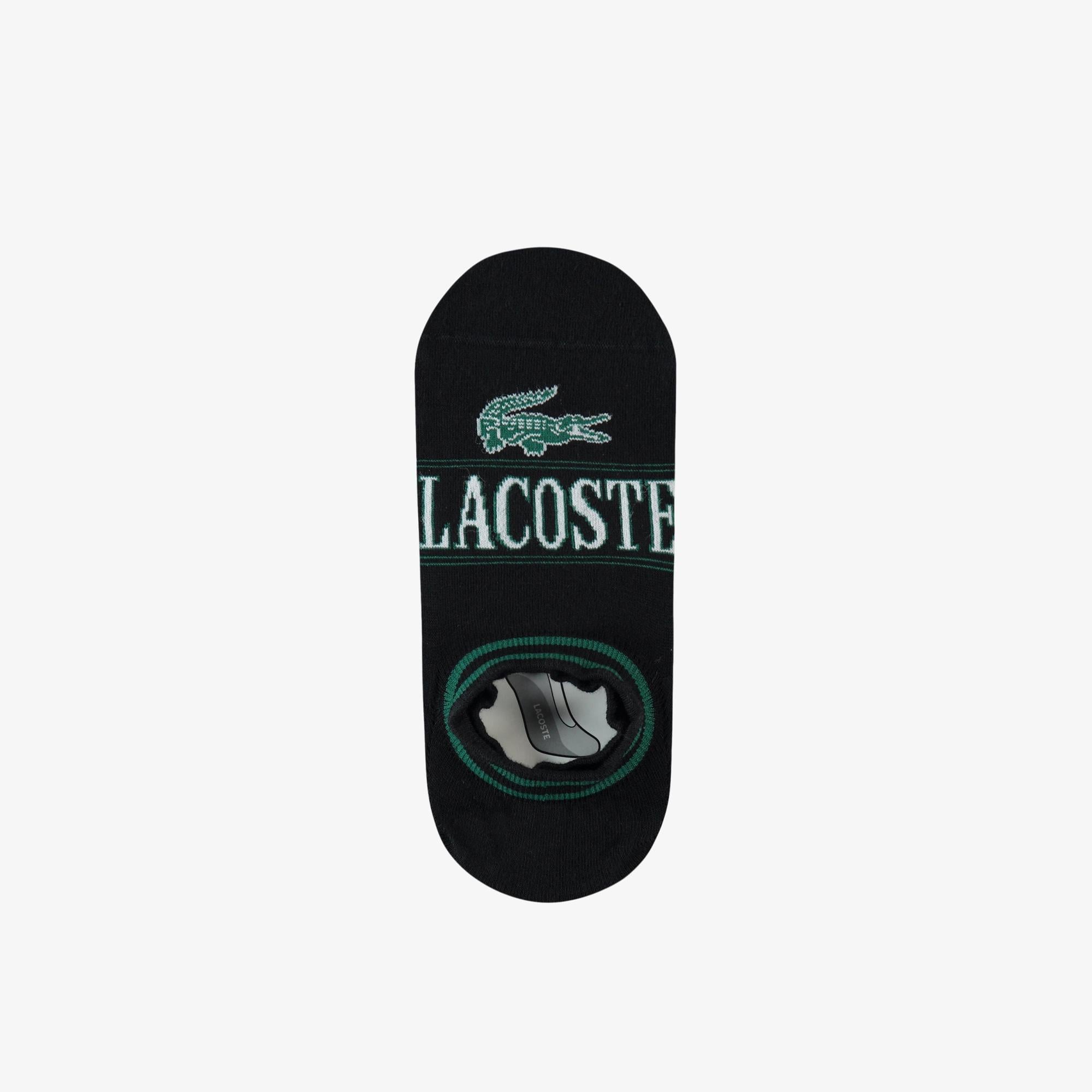 Lacoste Erkek Baskılı Siyah Çorap