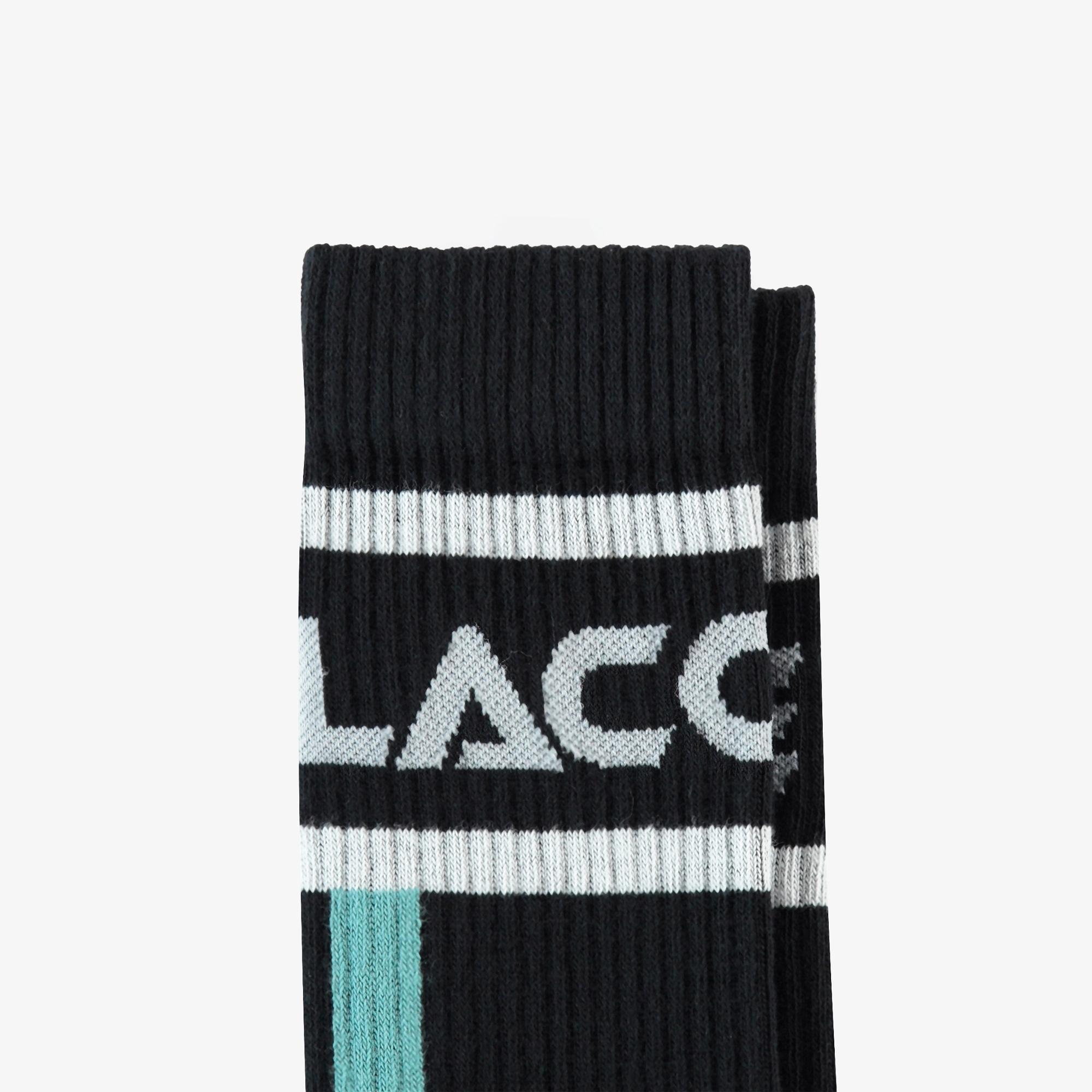 Lacoste Erkek Baskılı Siyah Çorap