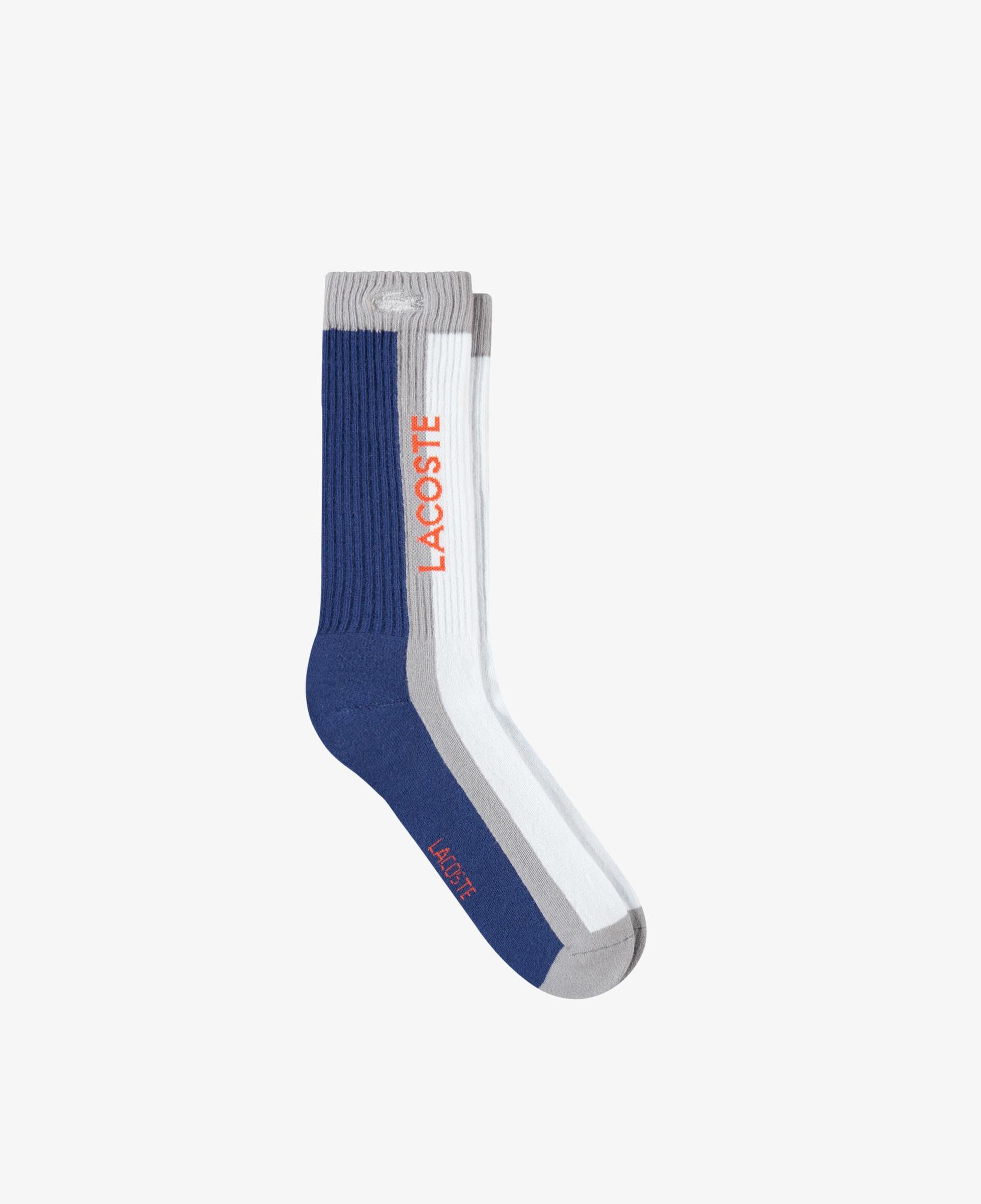 Lacoste Erkek Renk Bloklu Beyaz Çorap