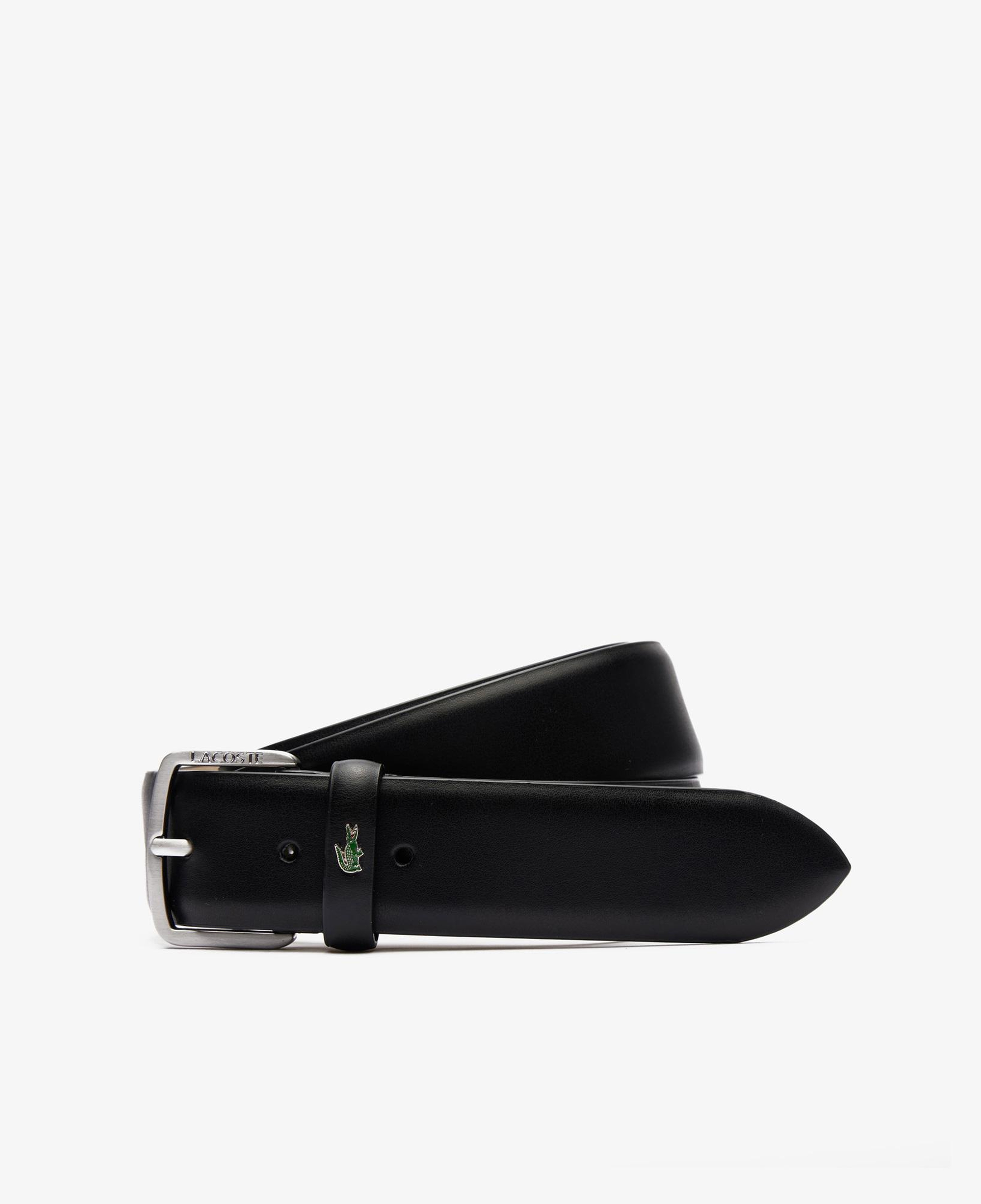 Lacoste Elegance Erkek Deri Siyah Kemer