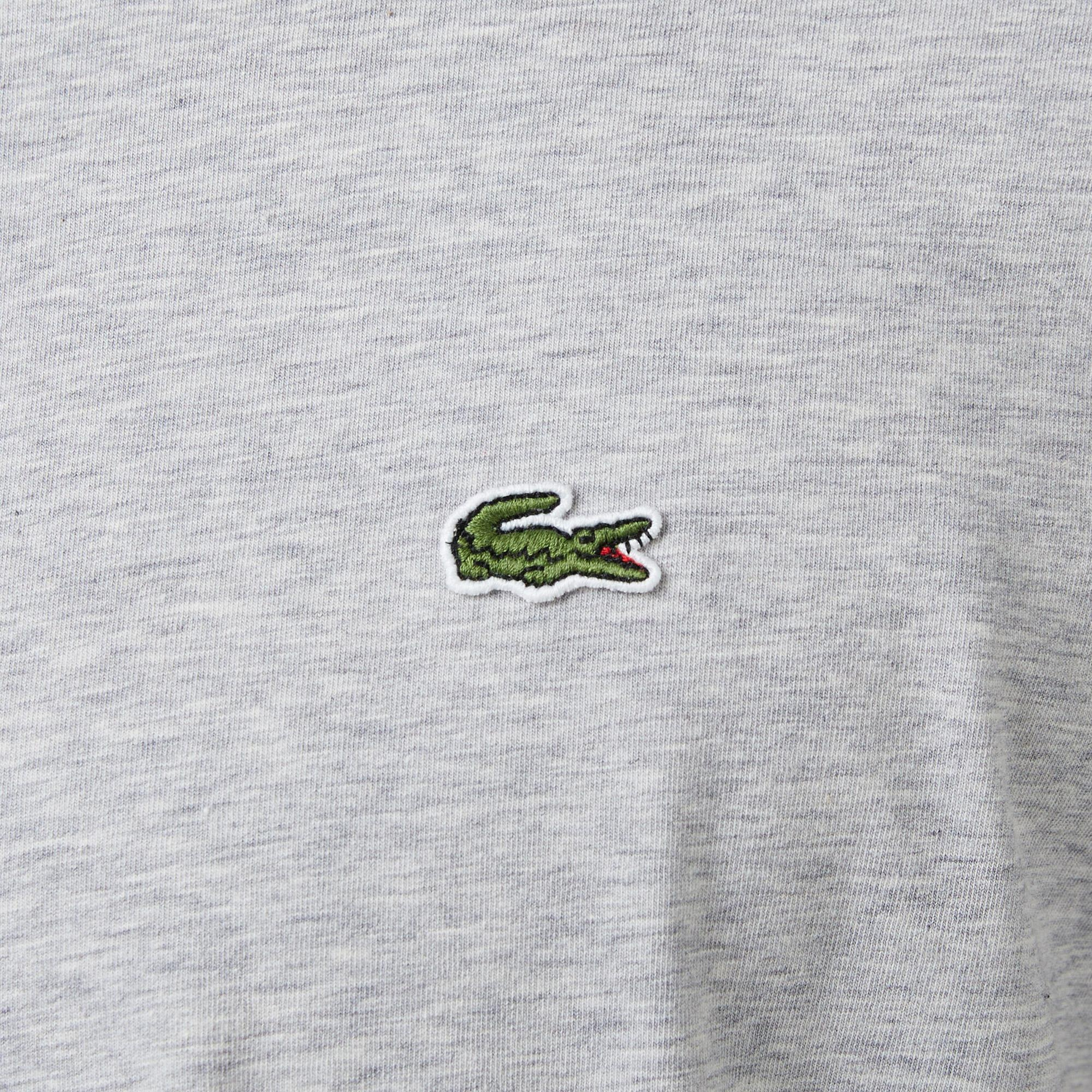 Lacoste Erkek Slim Fit Bisiklet Yaka Gri T-Shirt