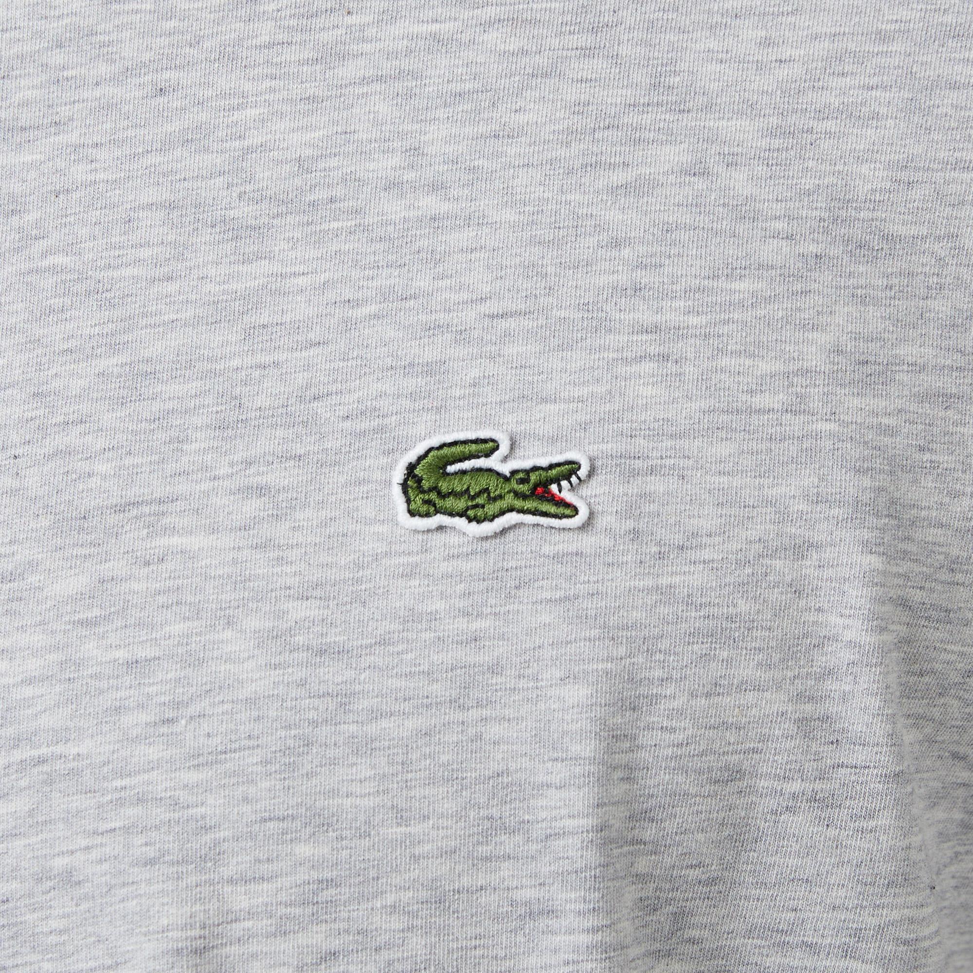 Lacoste Erkek Slim Fit Bisiklet Yaka Gri T-Shirt