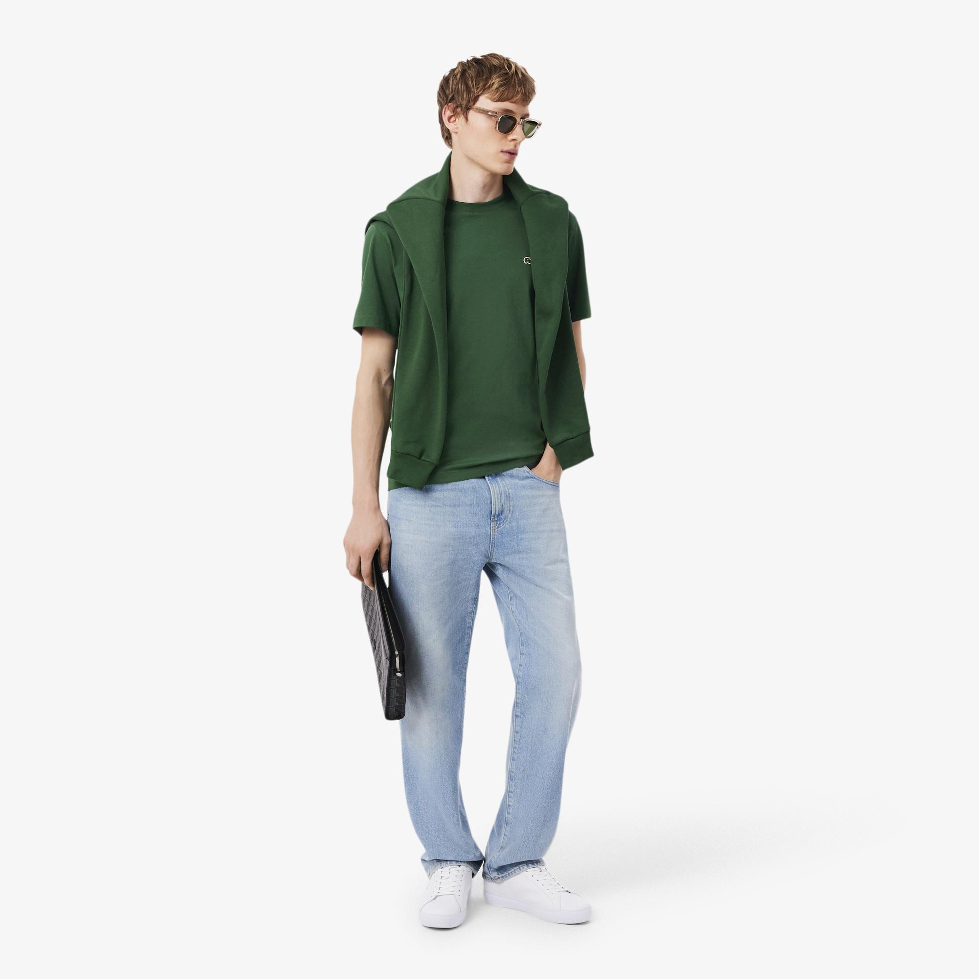 Lacoste Erkek Classic Fit Bisiklet Yaka Koyu Yeşil T-Shirt