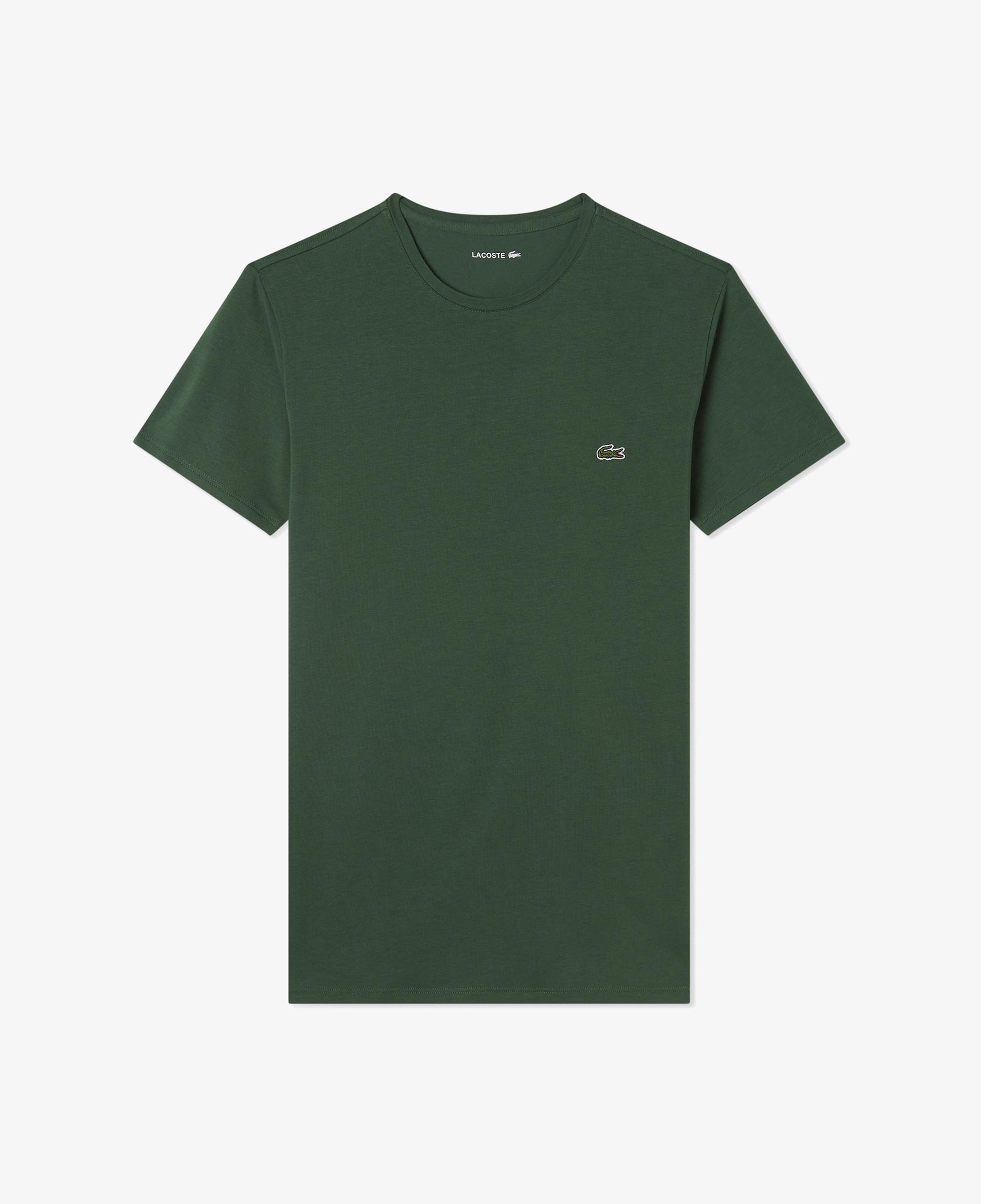 Lacoste Erkek Slim Fit Bisiklet Yaka Koyu Yeşil T-Shirt