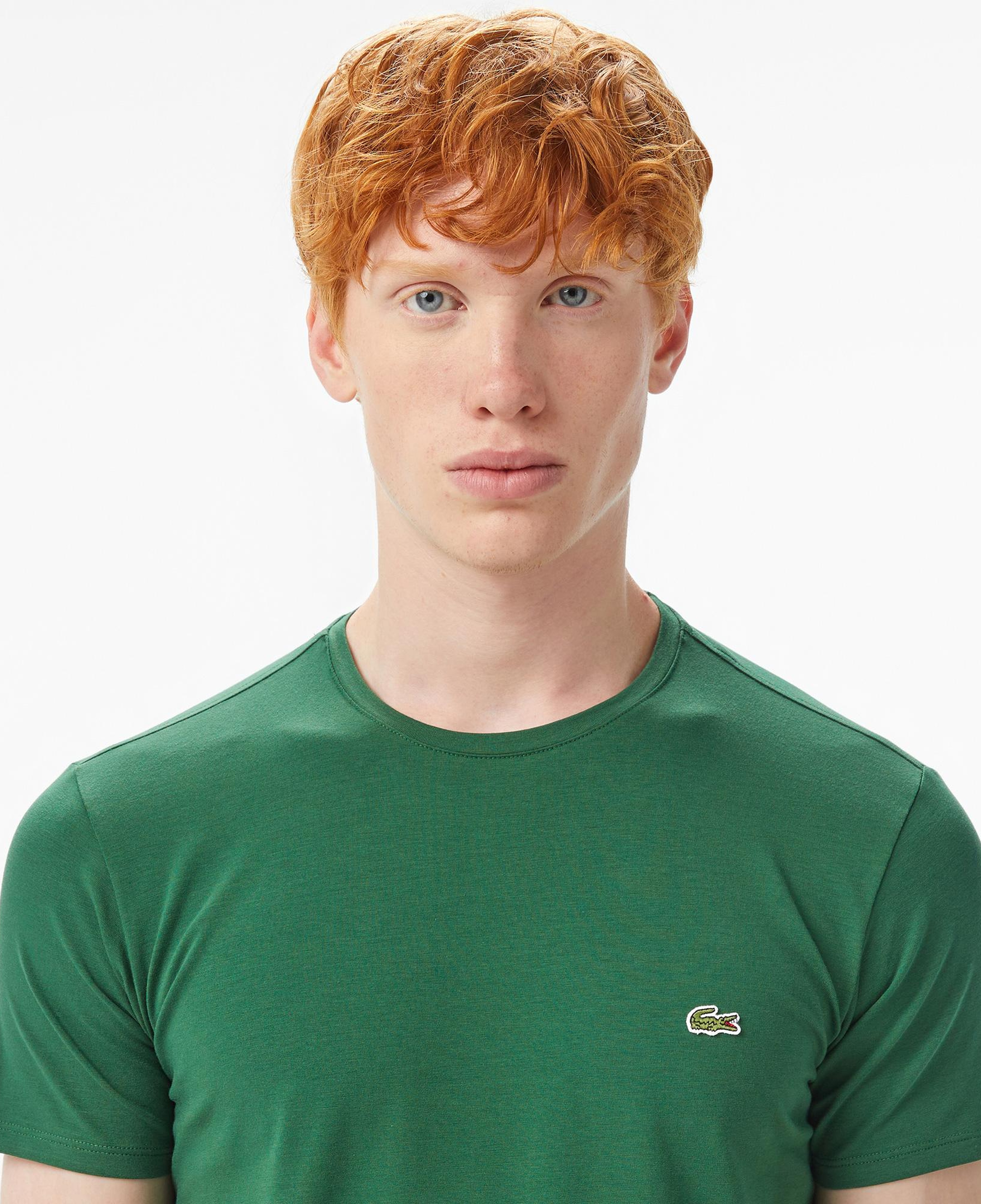 Lacoste Erkek Slim Fit Bisiklet Yaka Koyu Yeşil T-Shirt