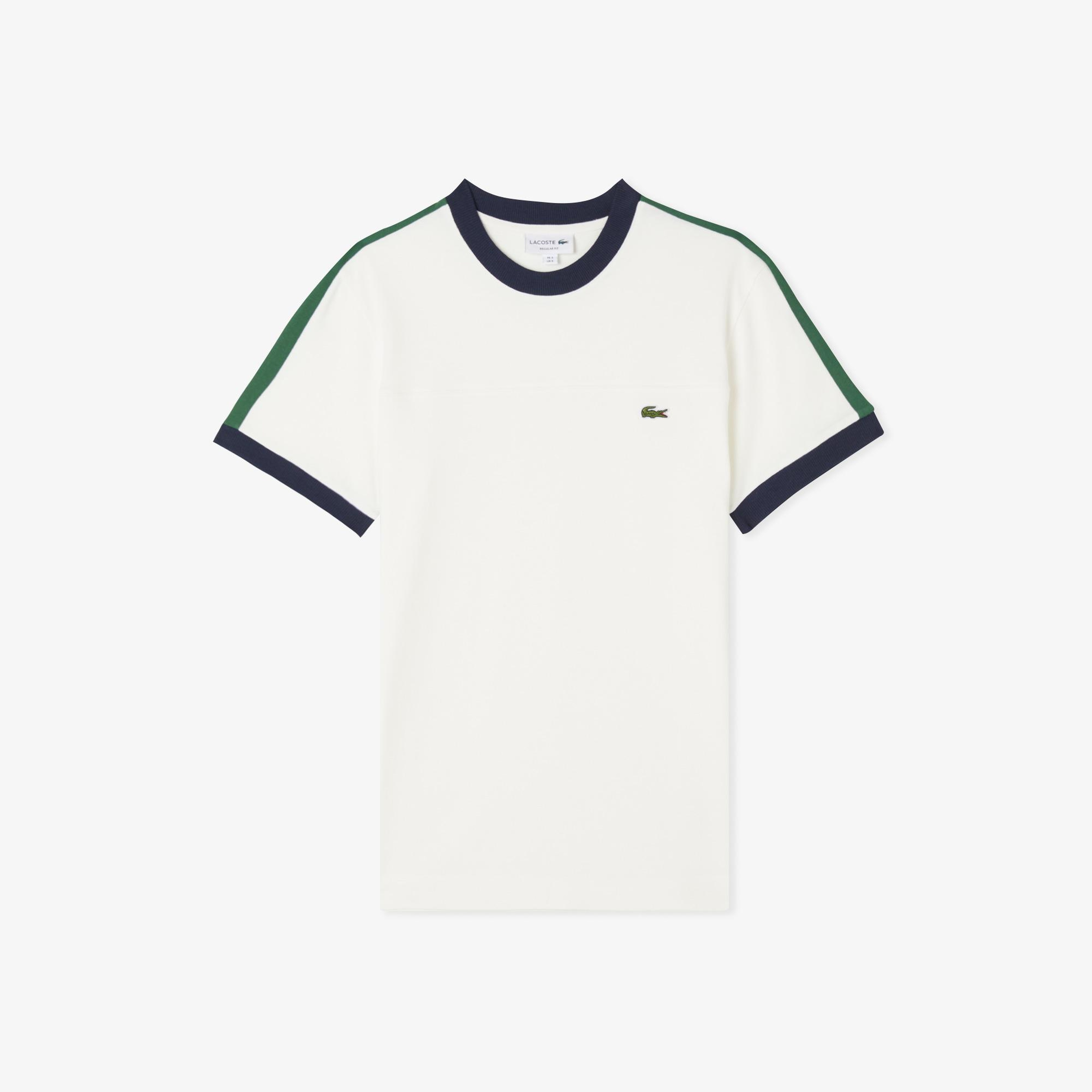 Lacoste Erkek Regular Fit Bisiklet Yaka Beyaz T-Shirt