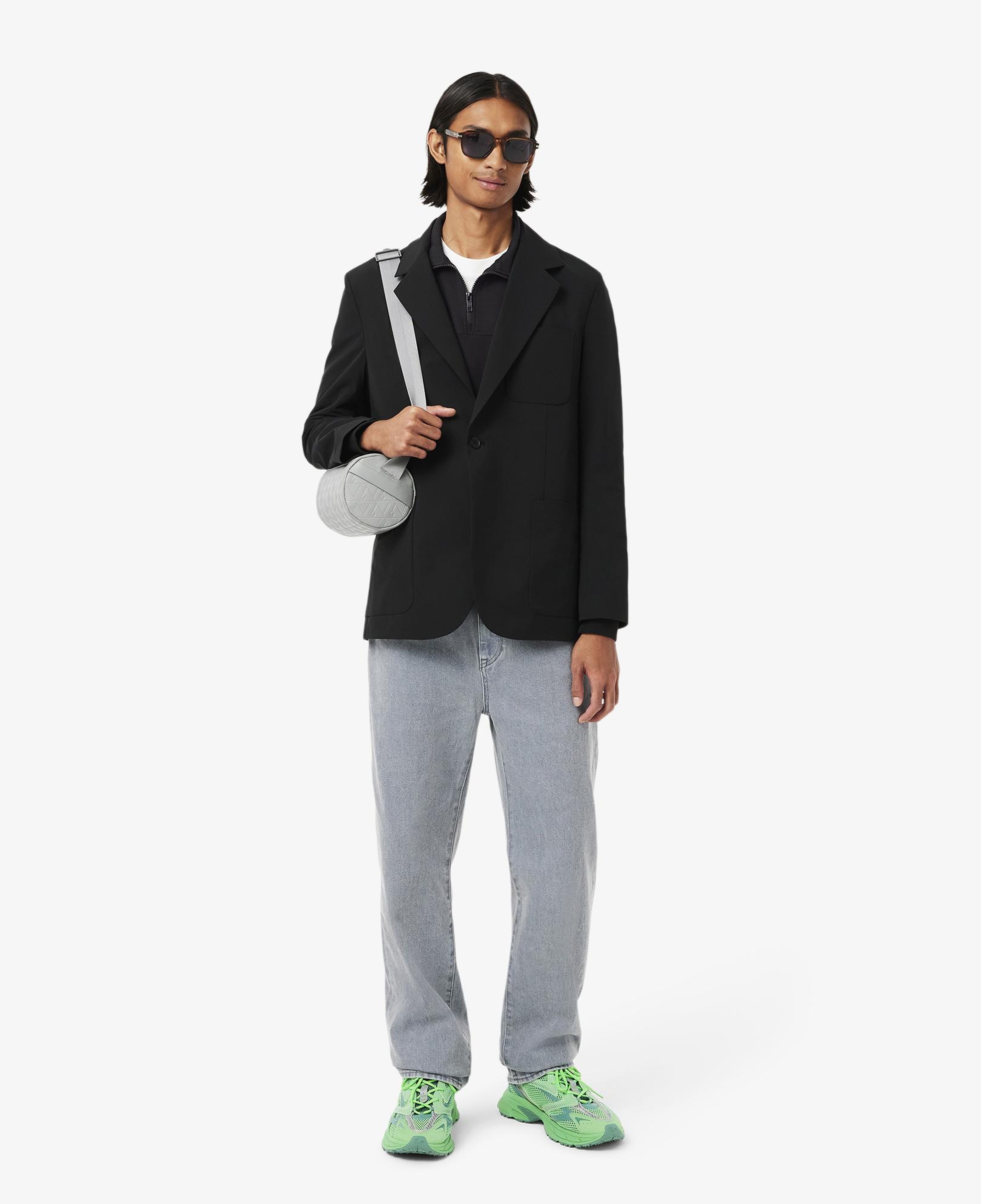 Lacoste Erkek Classic Fit Yarım Fermuarlı Siyah Sweatshirt