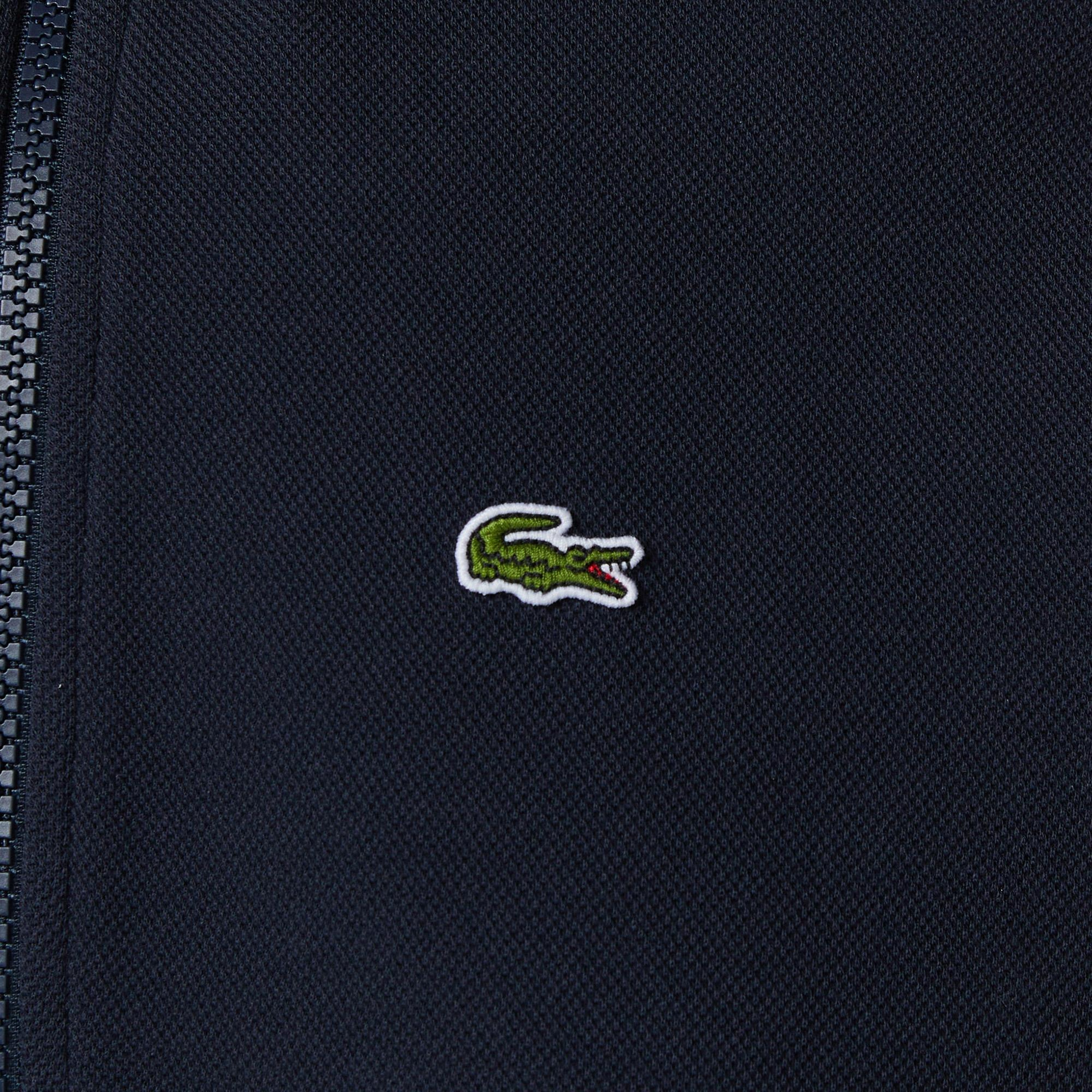 Lacoste Kadın Relaxed Fit Yarım Fermuarlı Lacivert Sweatshirt