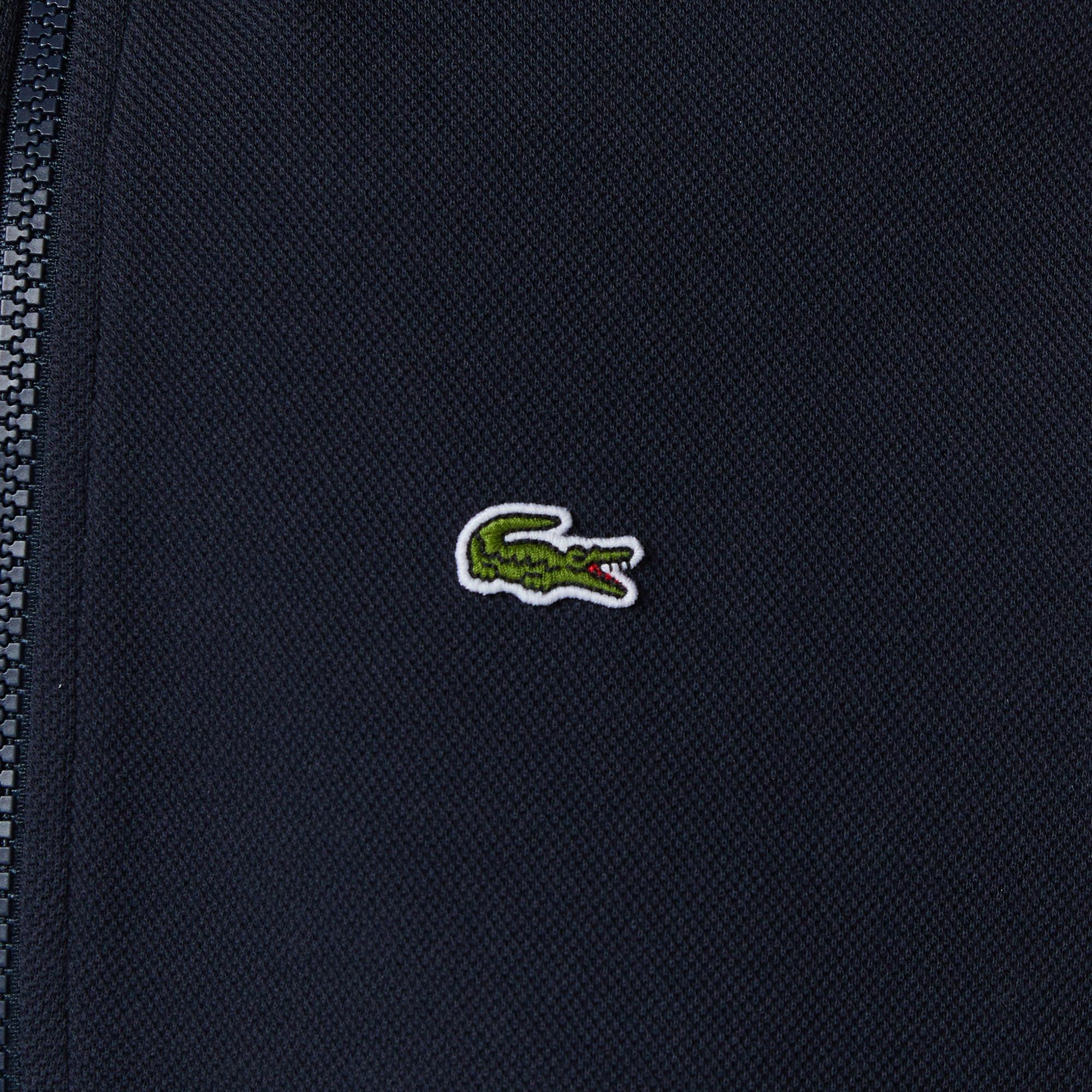 Lacoste Kadın Relaxed Fit Yarım Fermuarlı Lacivert Sweatshirt