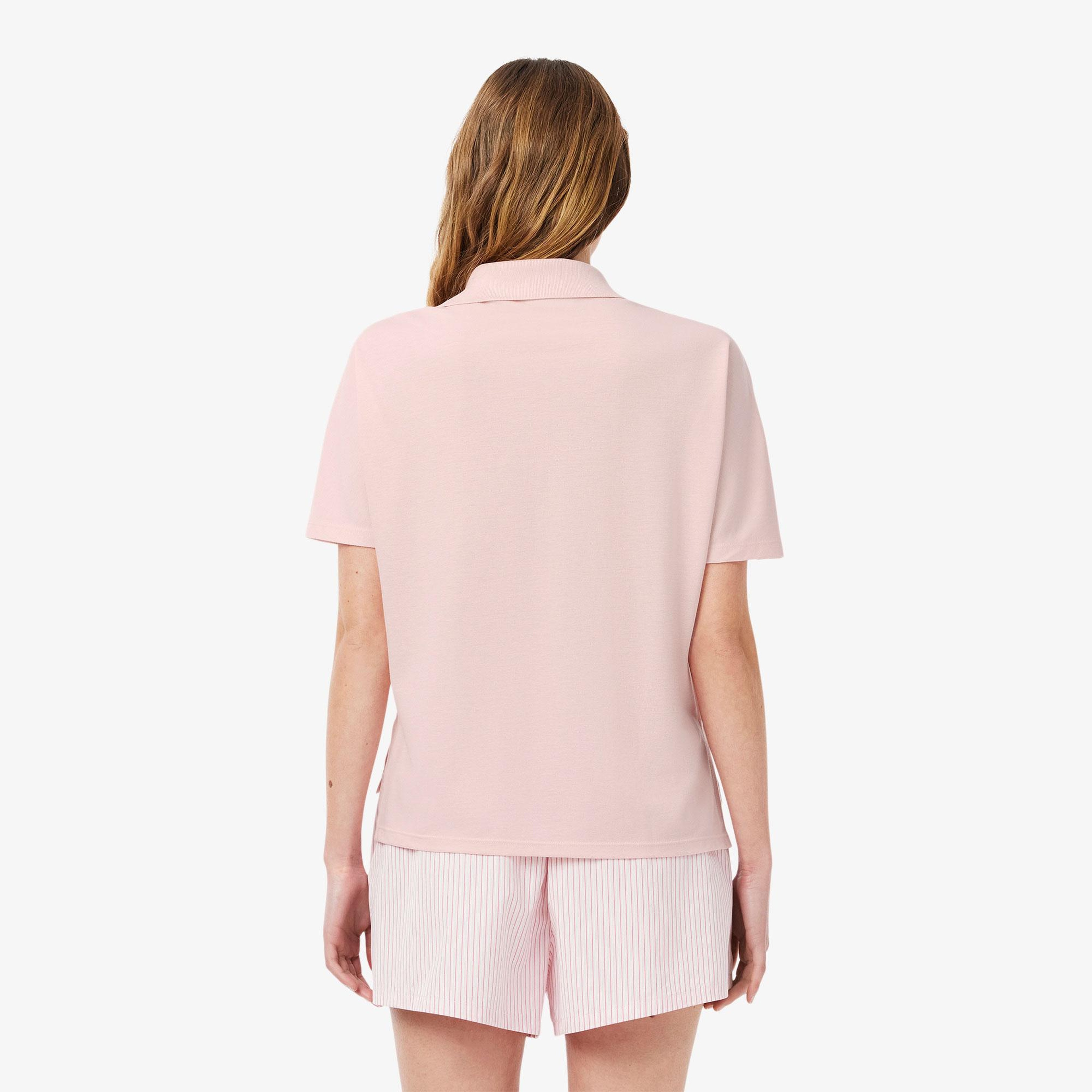 Lacoste Kadın Relaxed Fit Pembe Polo