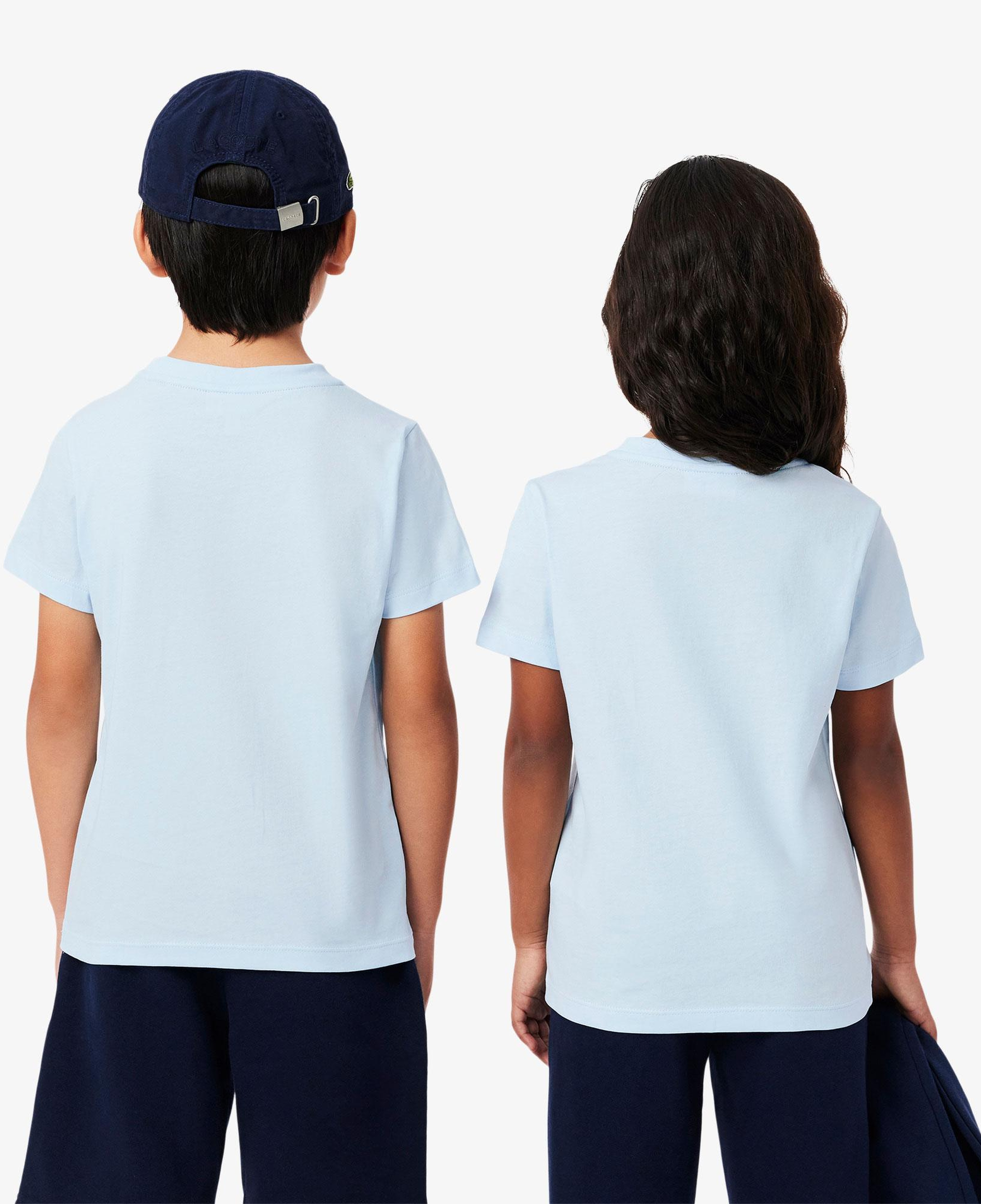 Lacoste Çocuk Bisiklet Yaka Açık Mavi T-Shirt