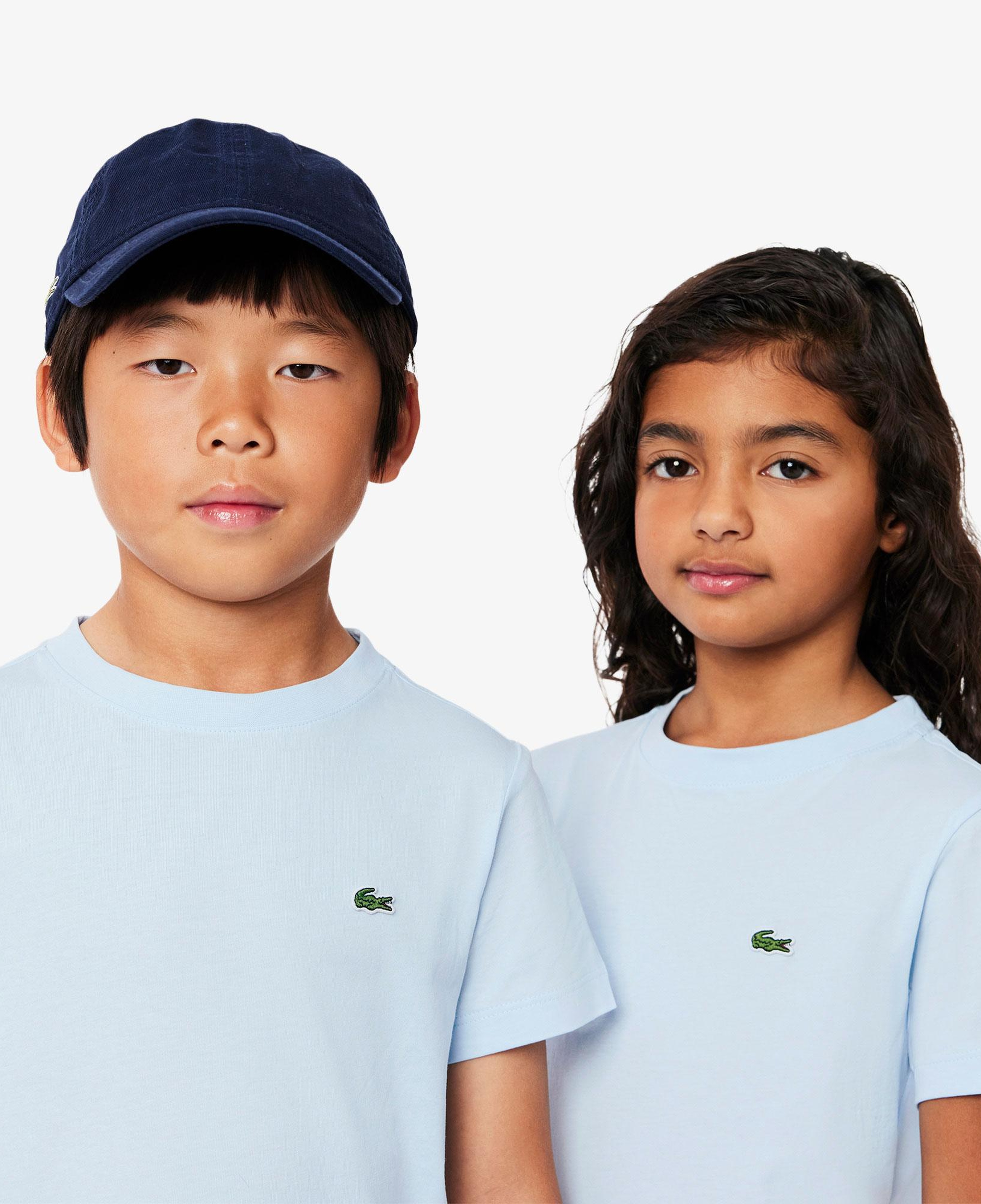 Lacoste Çocuk Bisiklet Yaka Açık Mavi T-Shirt