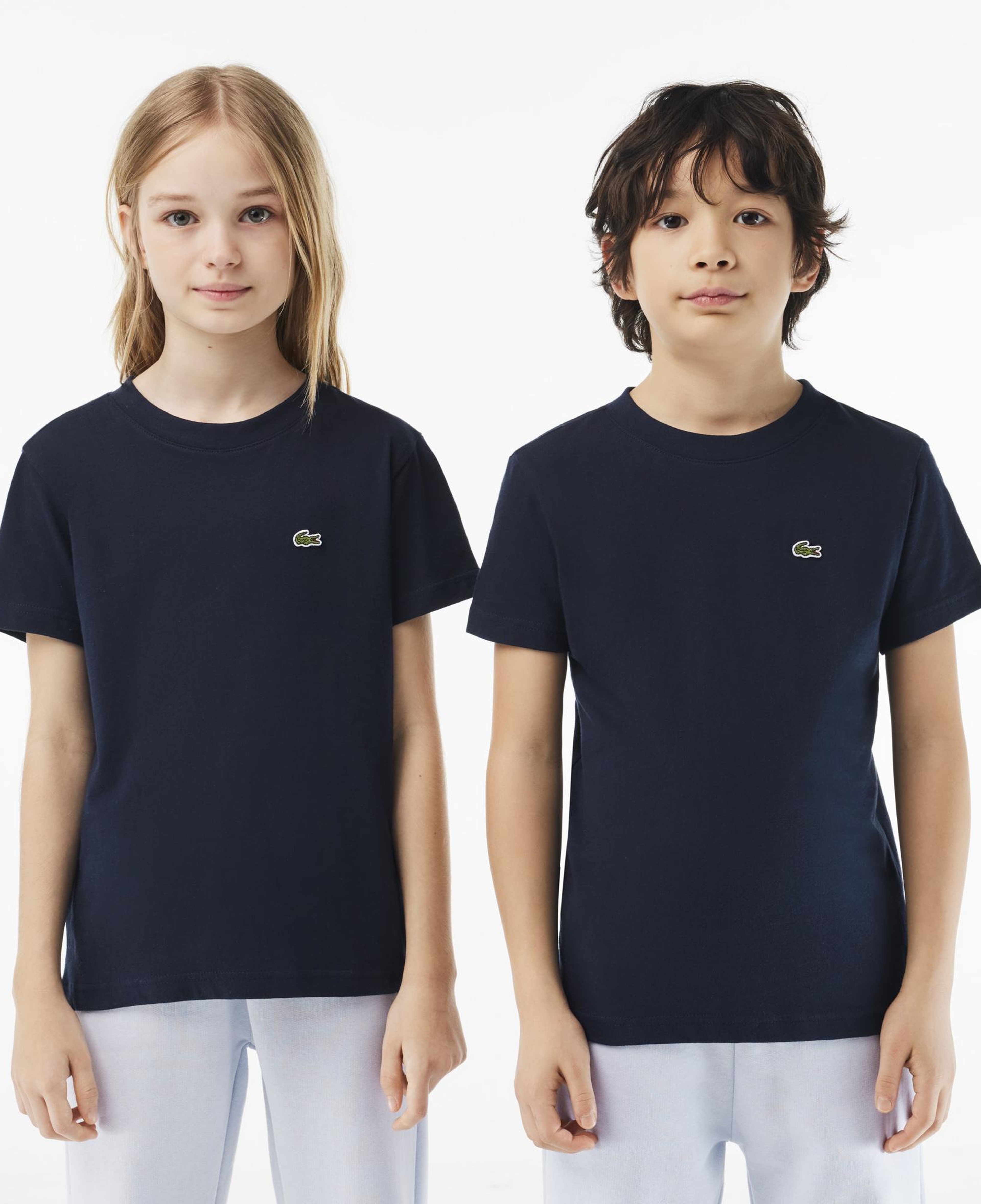 Lacoste Çocuk Bisiklet Yaka Lacivert T-Shirt