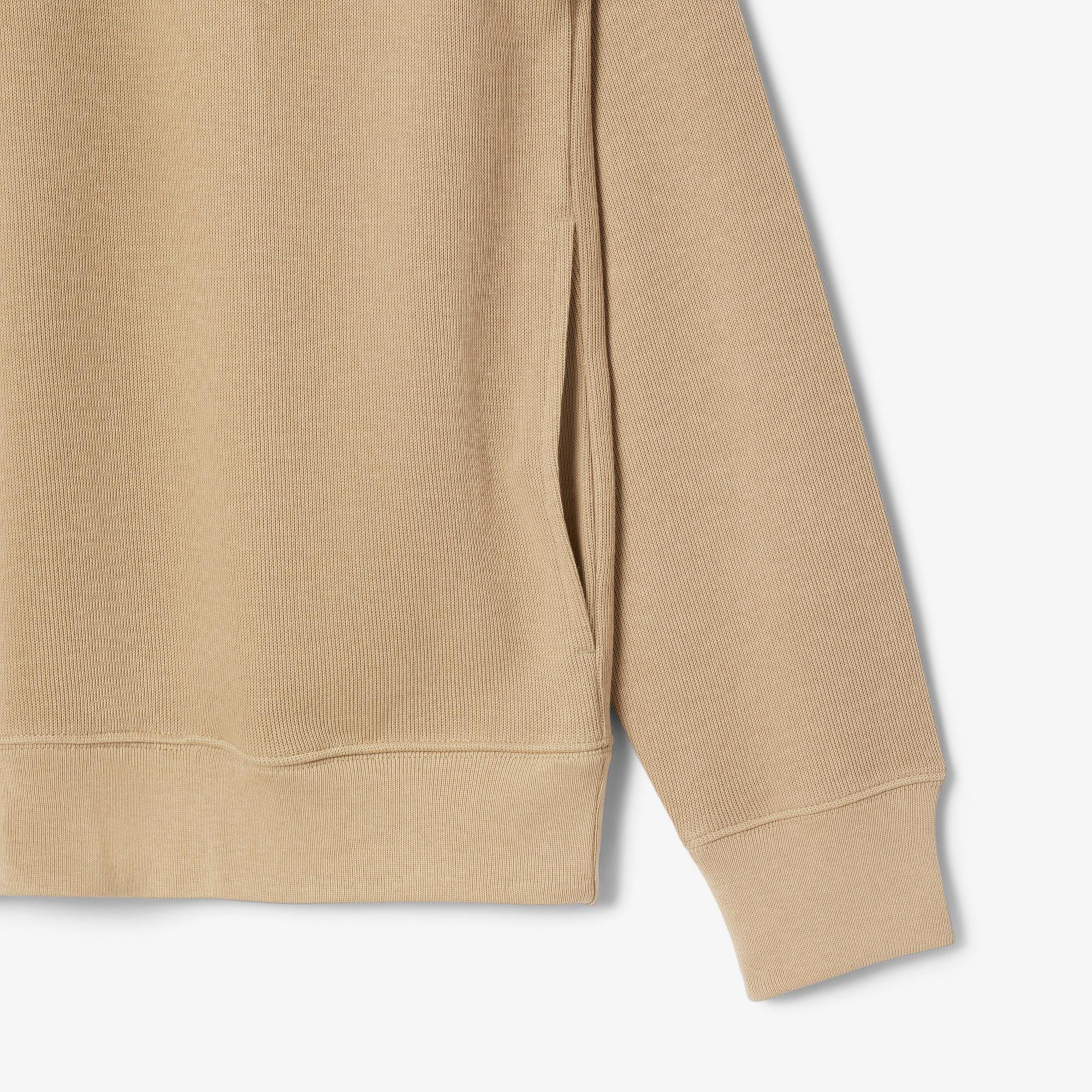 Lacoste Erkek Classic Fit Yarım Fermuarlı Bej Sweatshirt