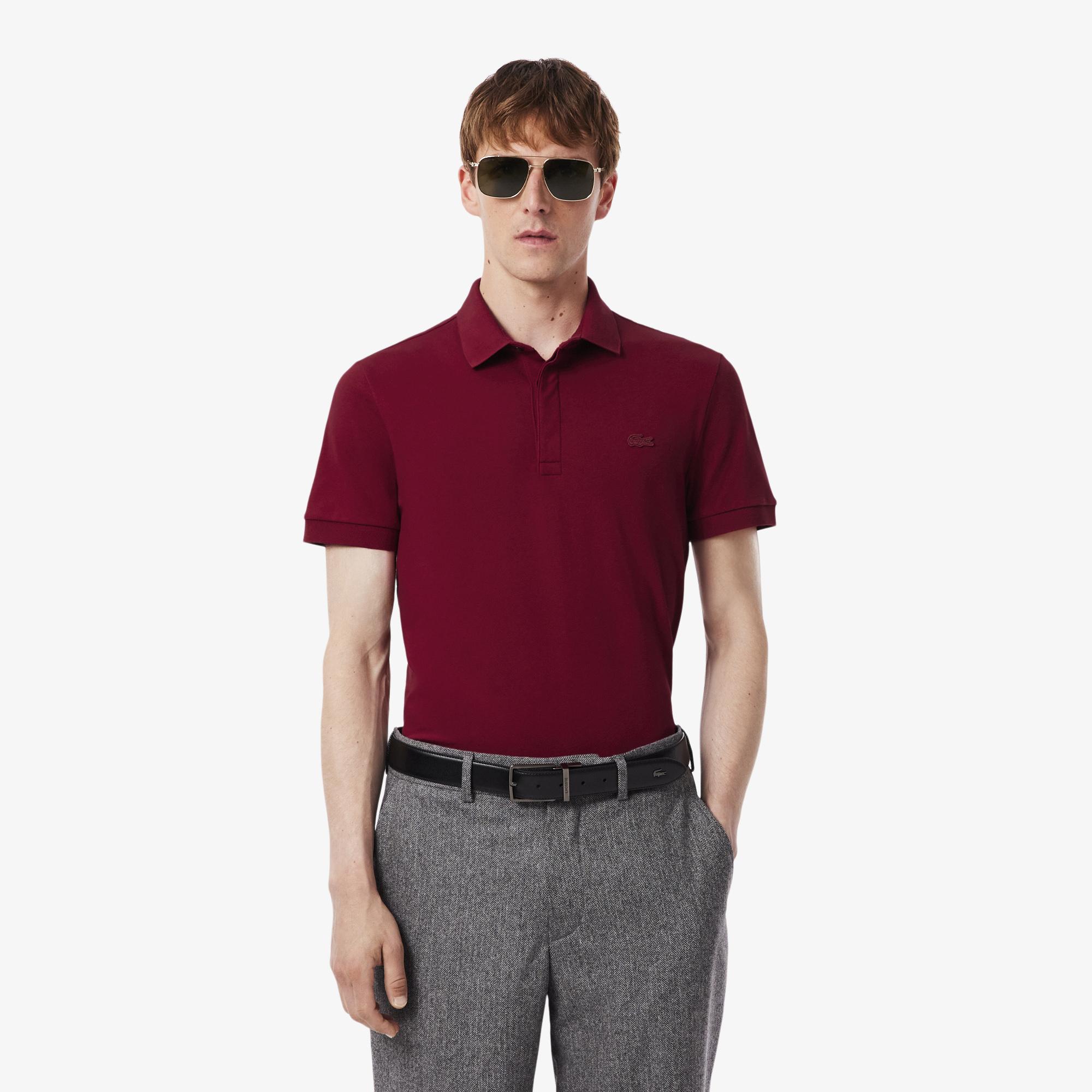 Lacoste Paris Erkek Regular Fit Bordo Polo