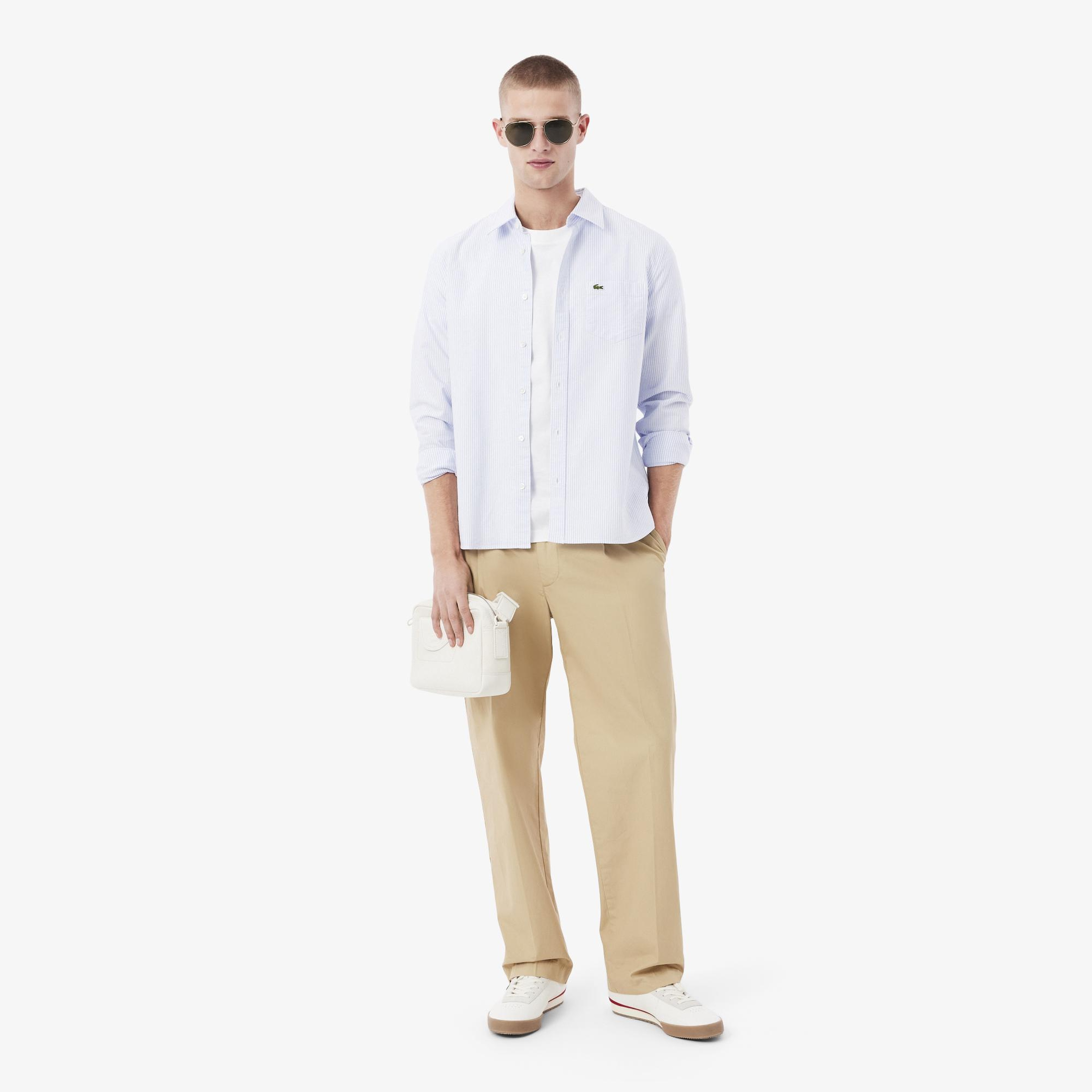 Lacoste Erkek Classic Fit Bisiklet Yaka Beyaz T-Shirt