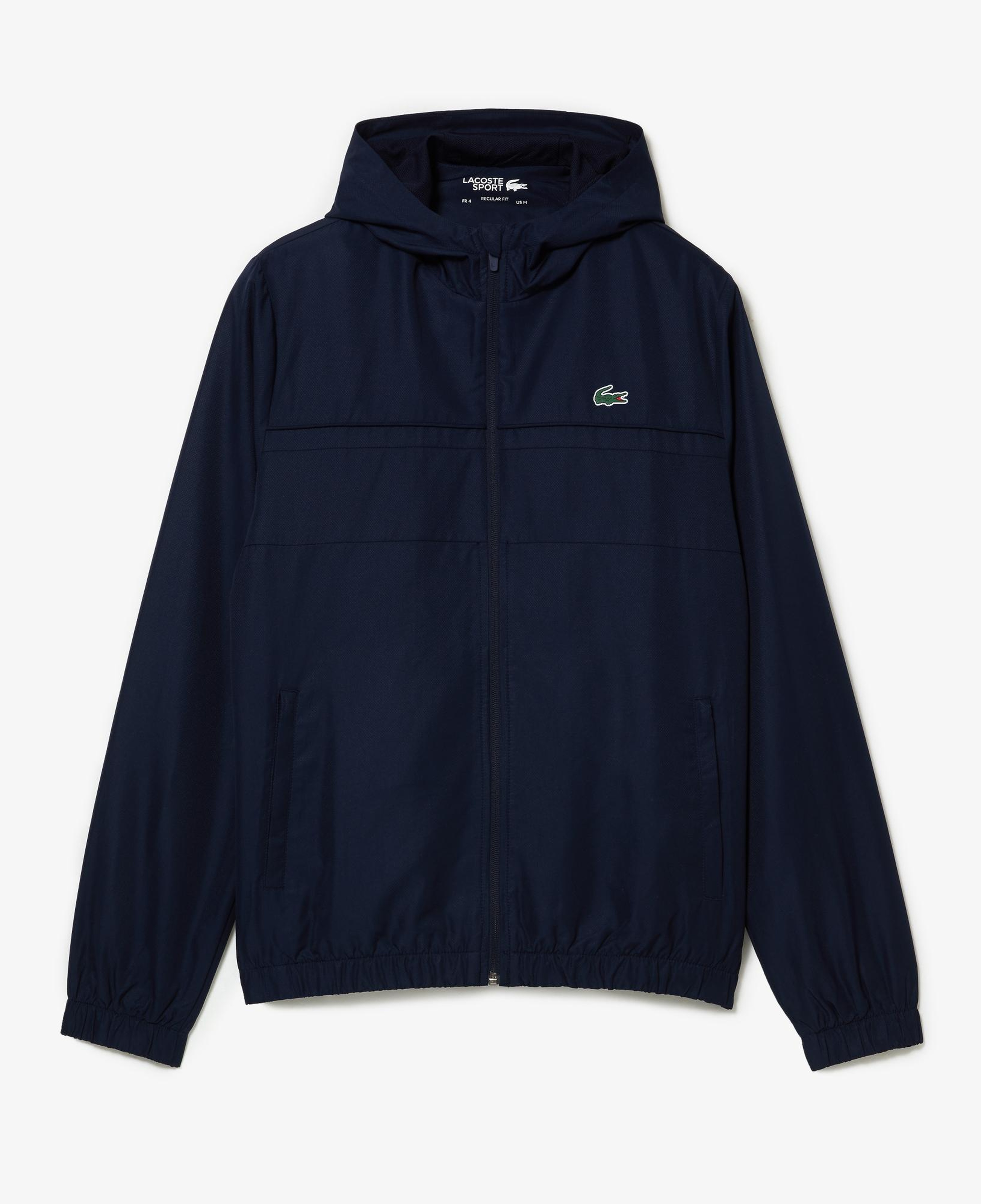 Lacoste Erkek Regular Fit Kapüşonlu Baskılı Lacivert Eşofman Takımı