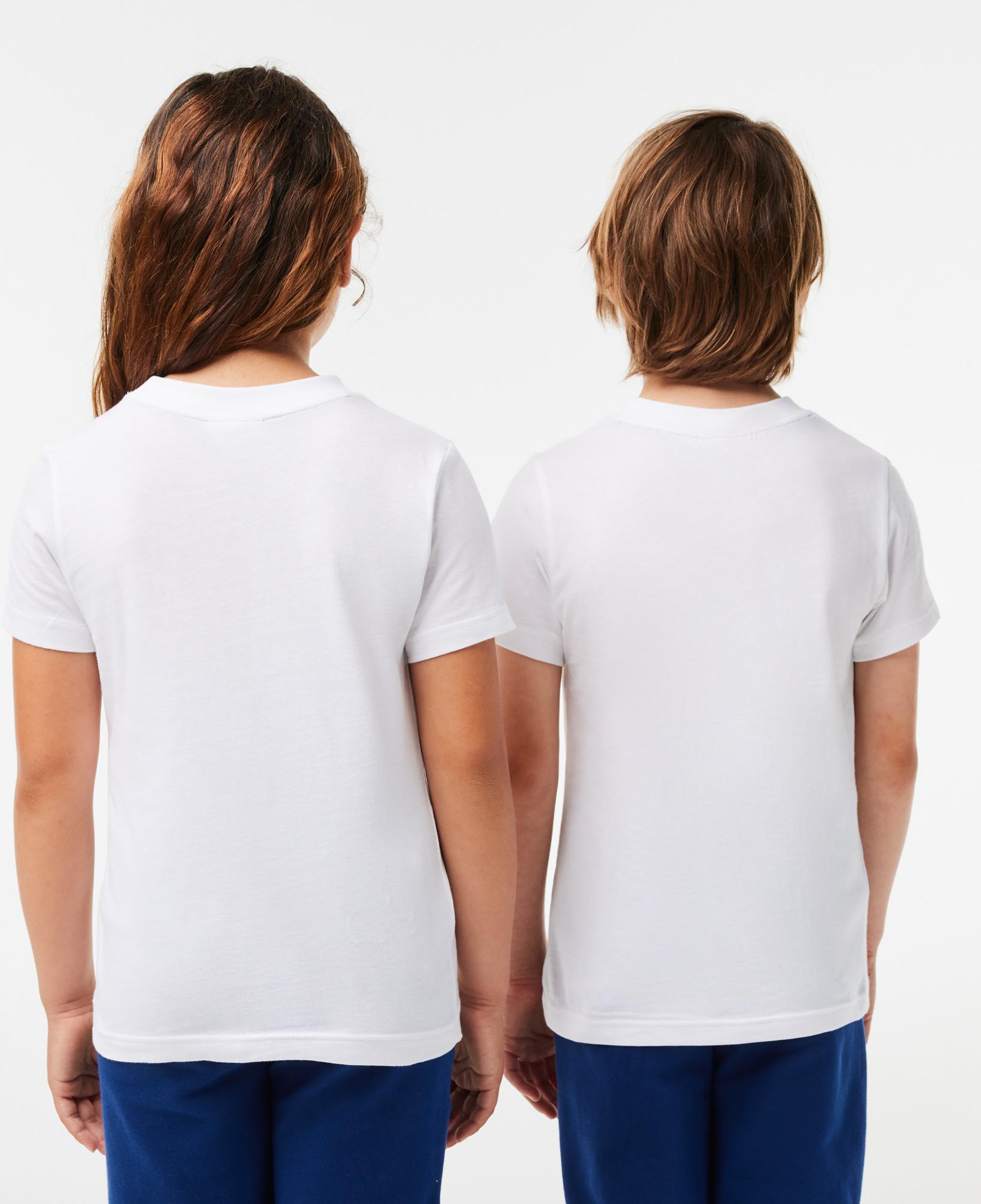 Lacoste Çocuk Bisiklet Yaka Beyaz T-Shirt
